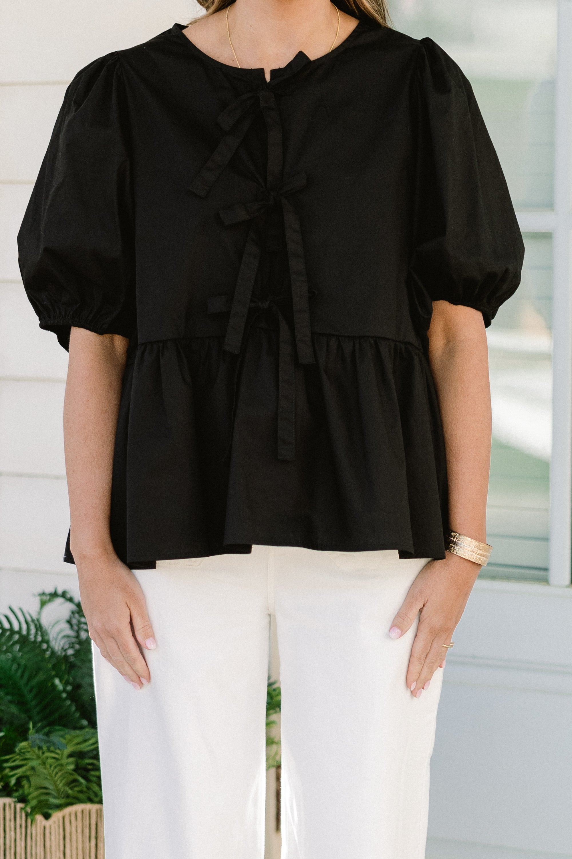Easy Living Top, Black