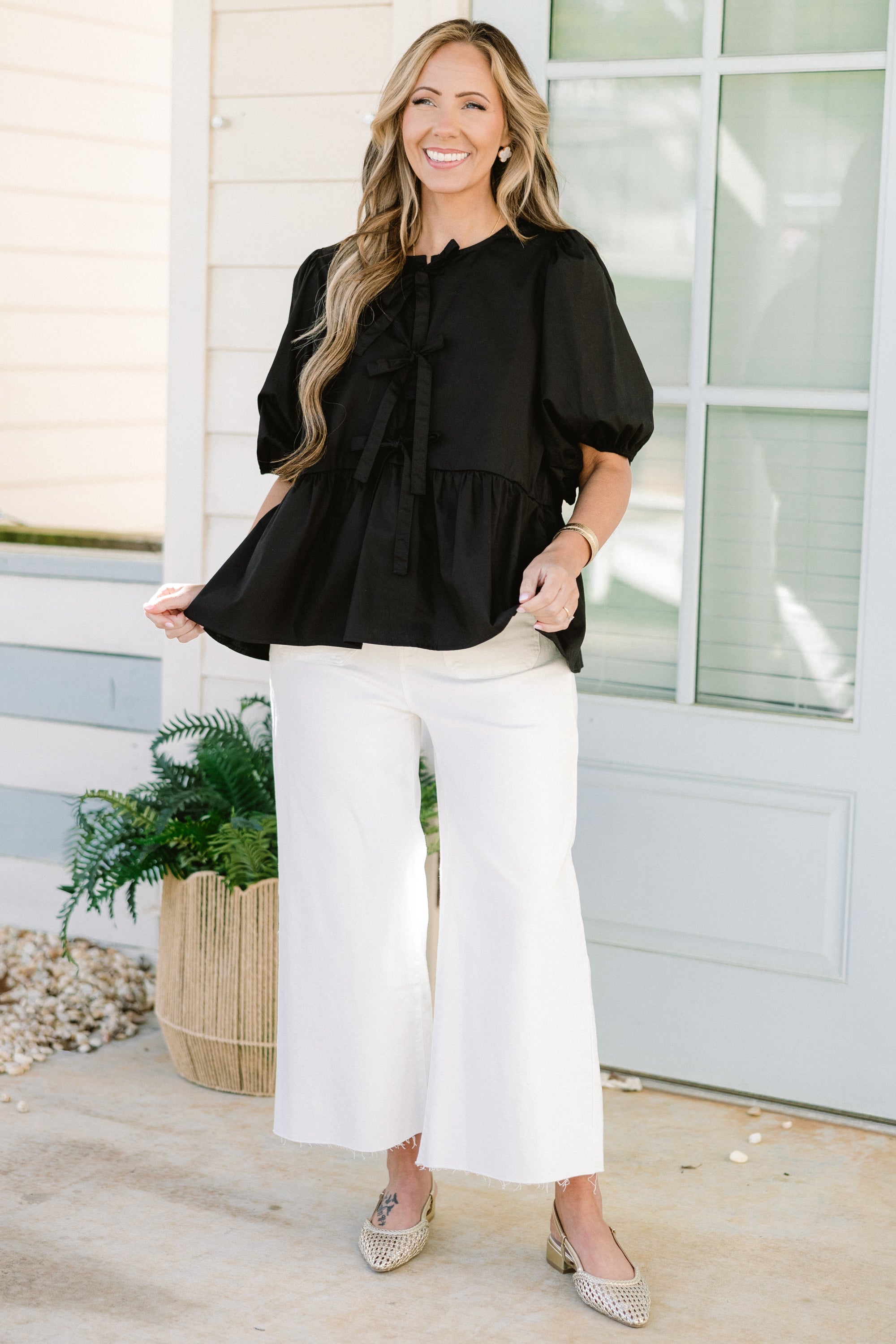 Easy Living Top, Black