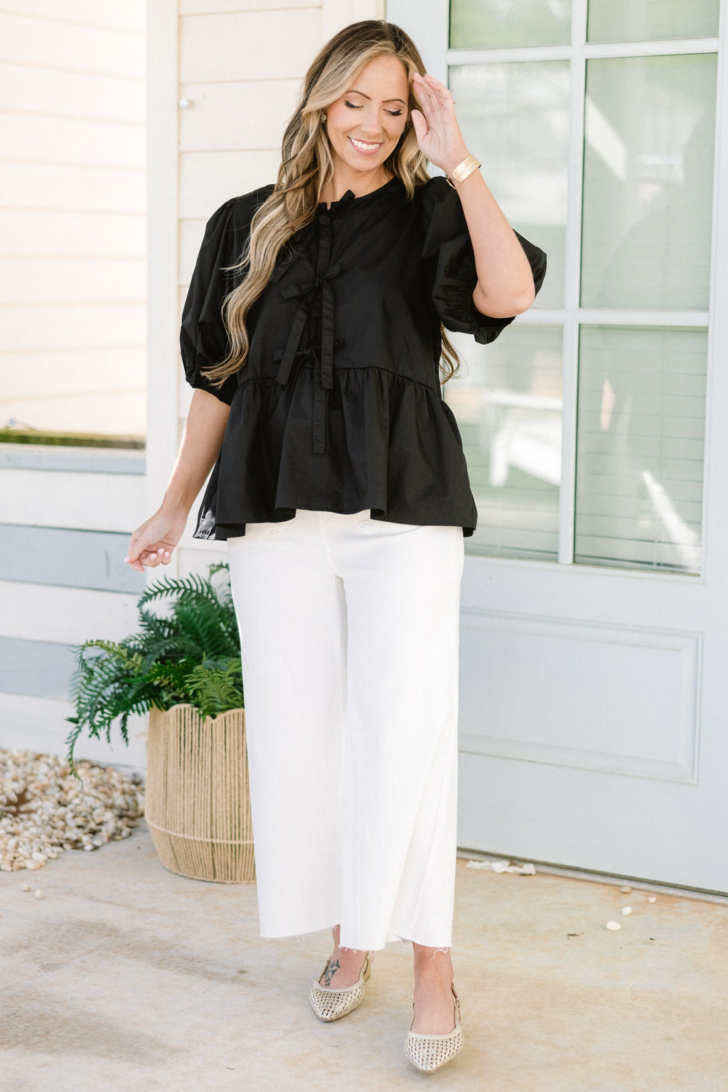 Easy Living Top, Black