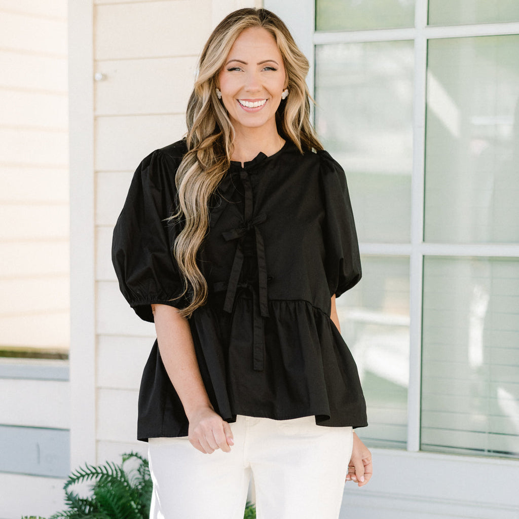 Easy Living Top, Black