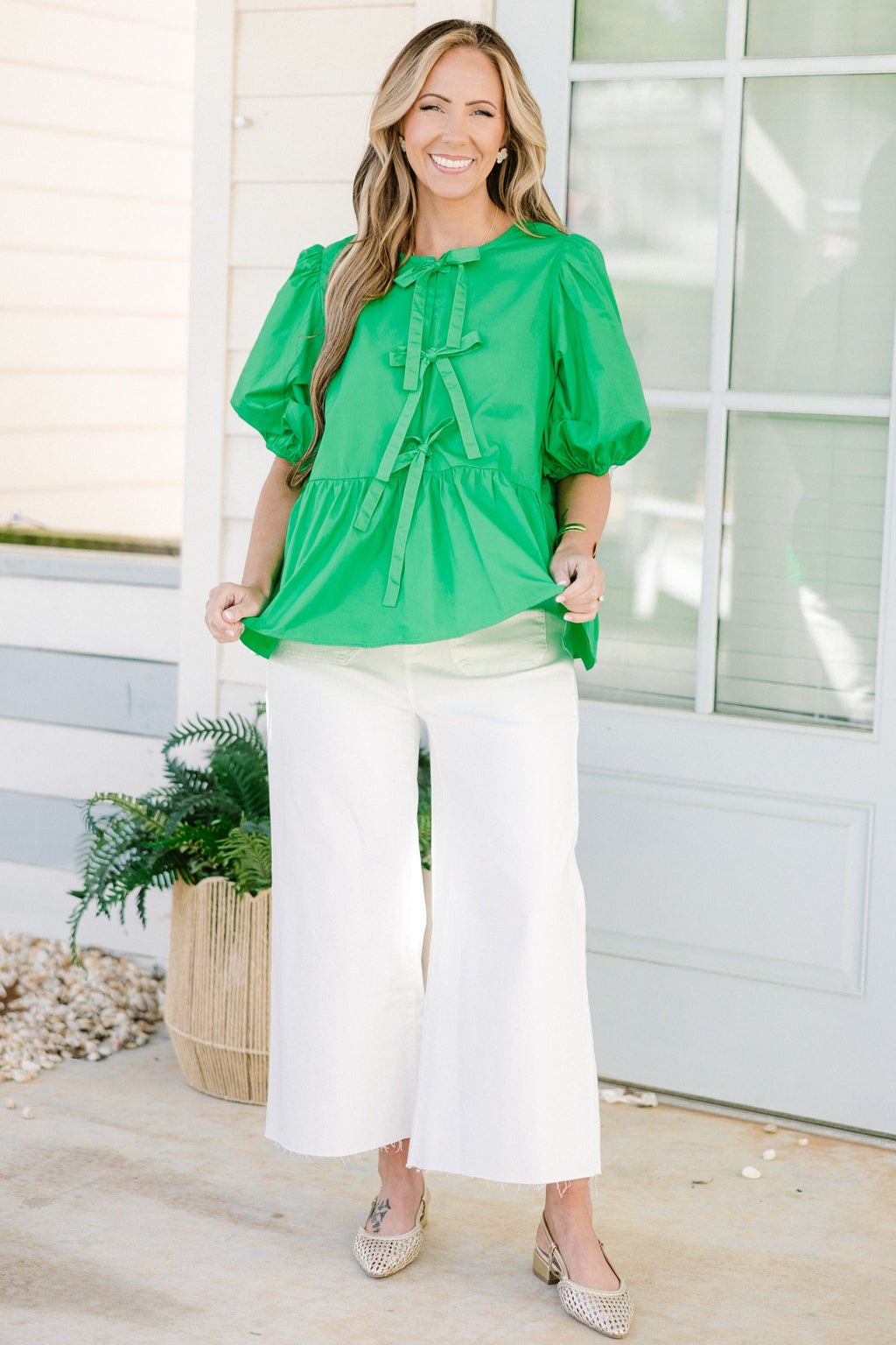 Easy Living Top, Green