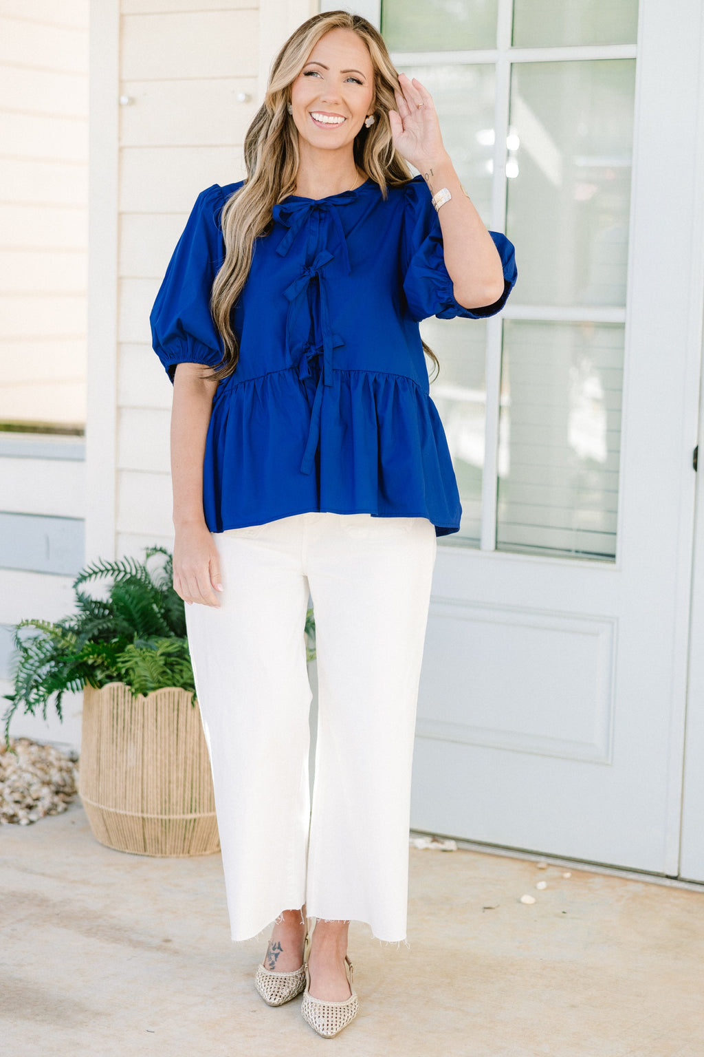 Easy Living Top, Royal Blue