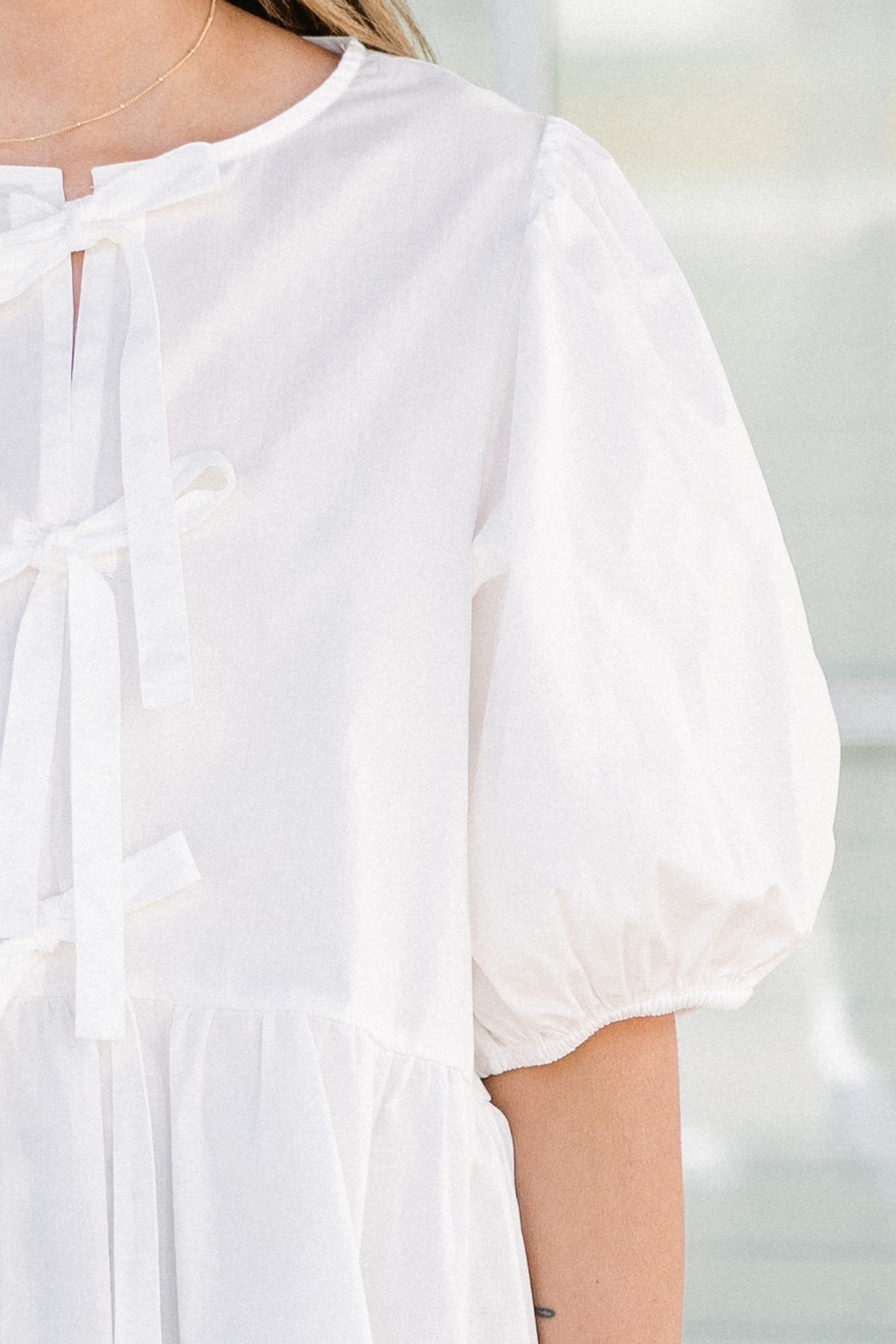 Easy Living Top, White