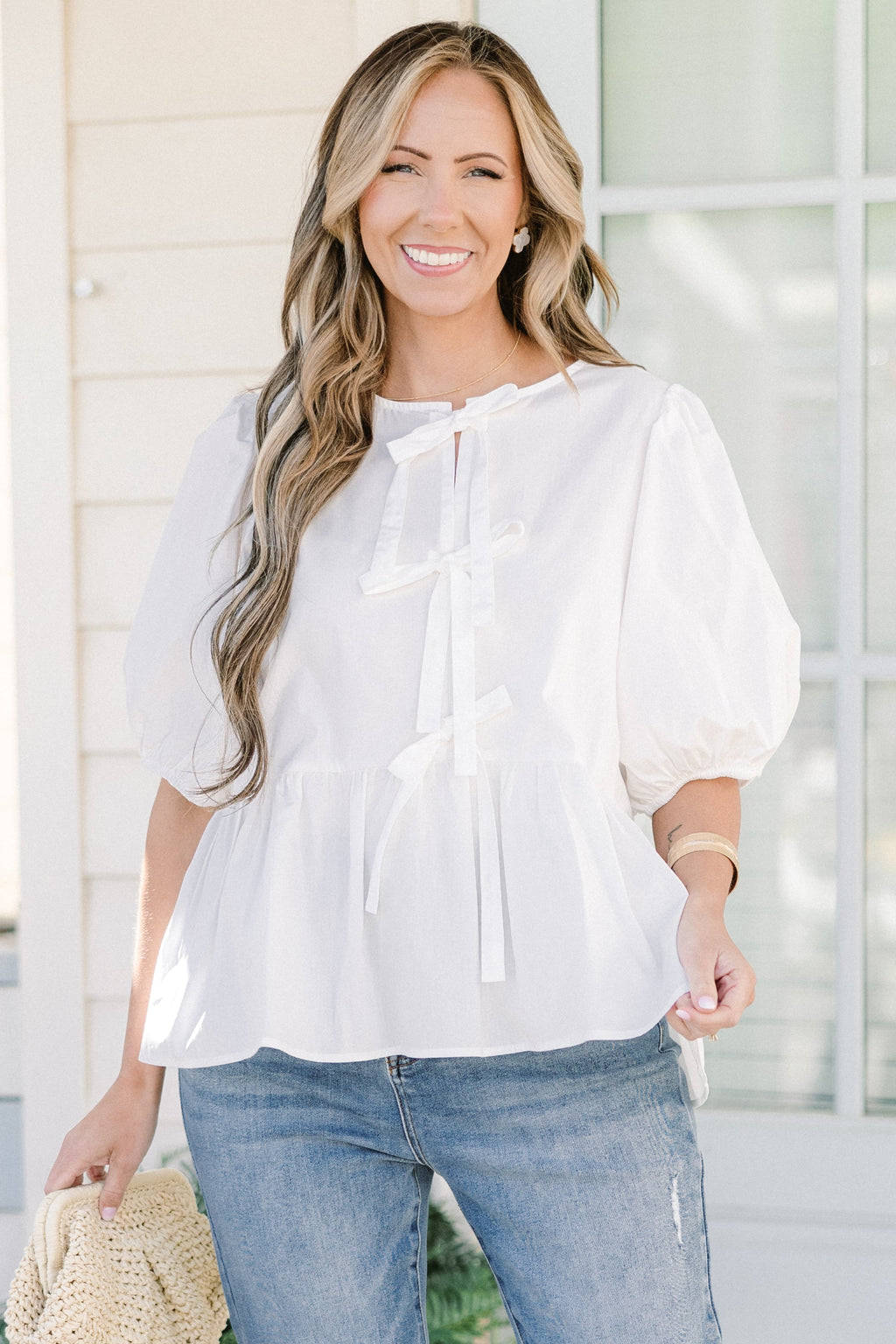 Easy Living Top, White