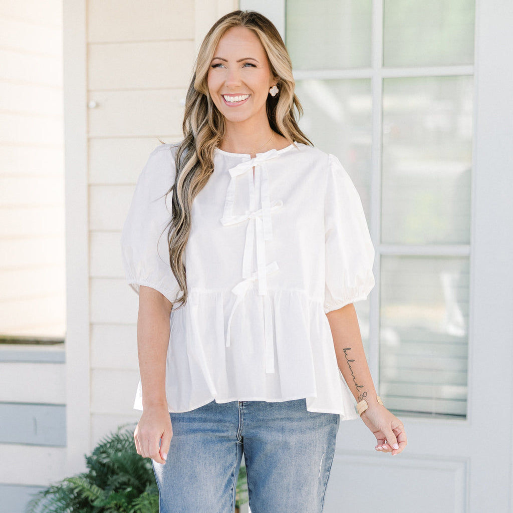 Easy Living Top, White