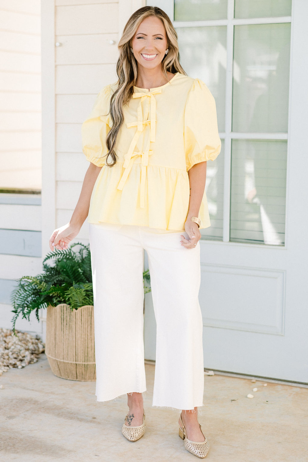 Easy Living Top, Yellow