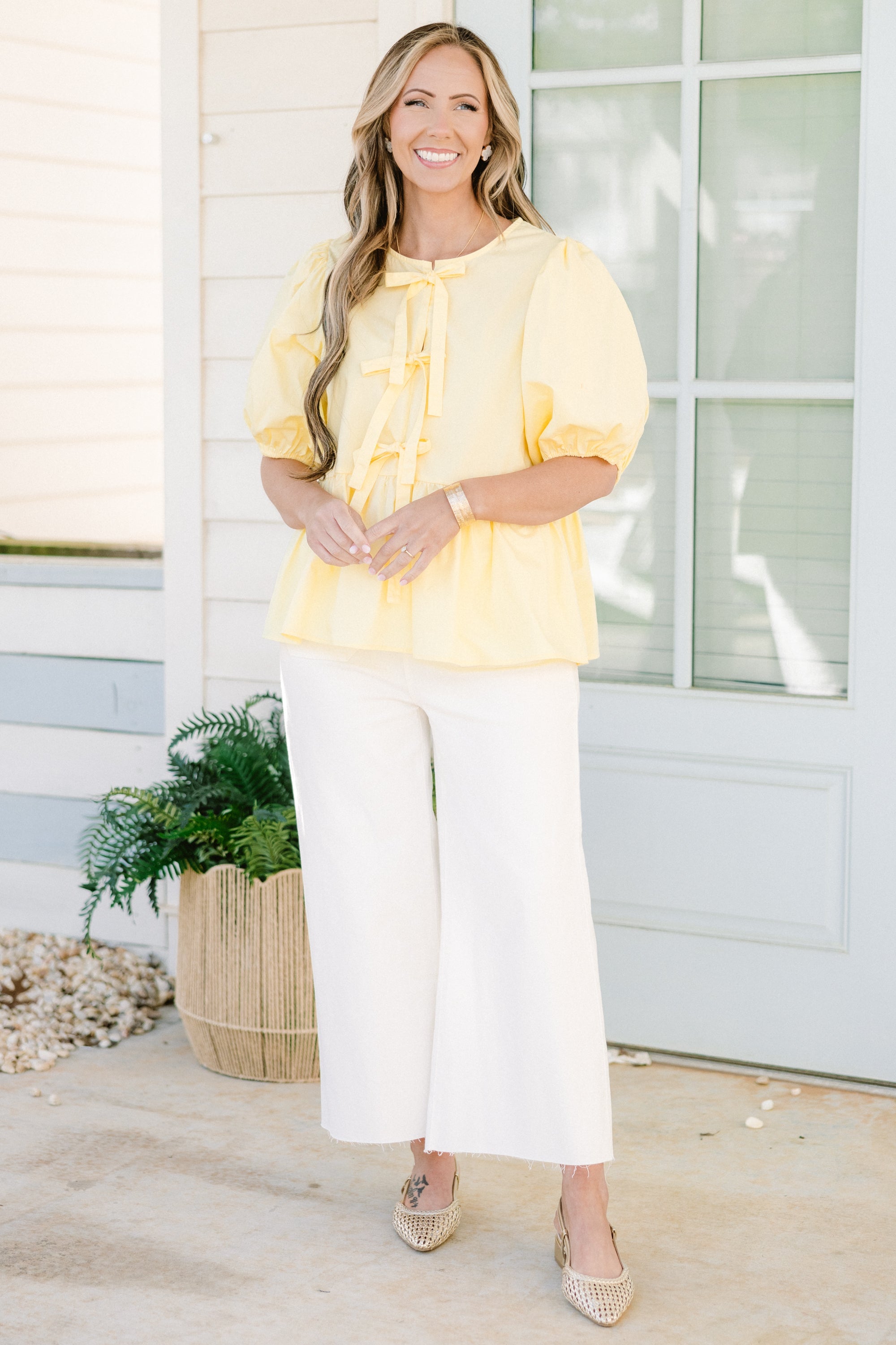 Easy Living Top, Yellow