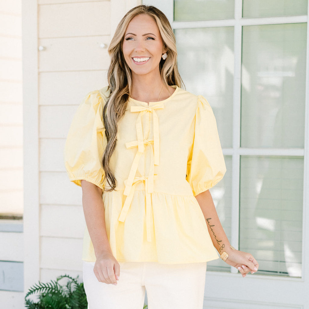 Easy Living Top, Yellow