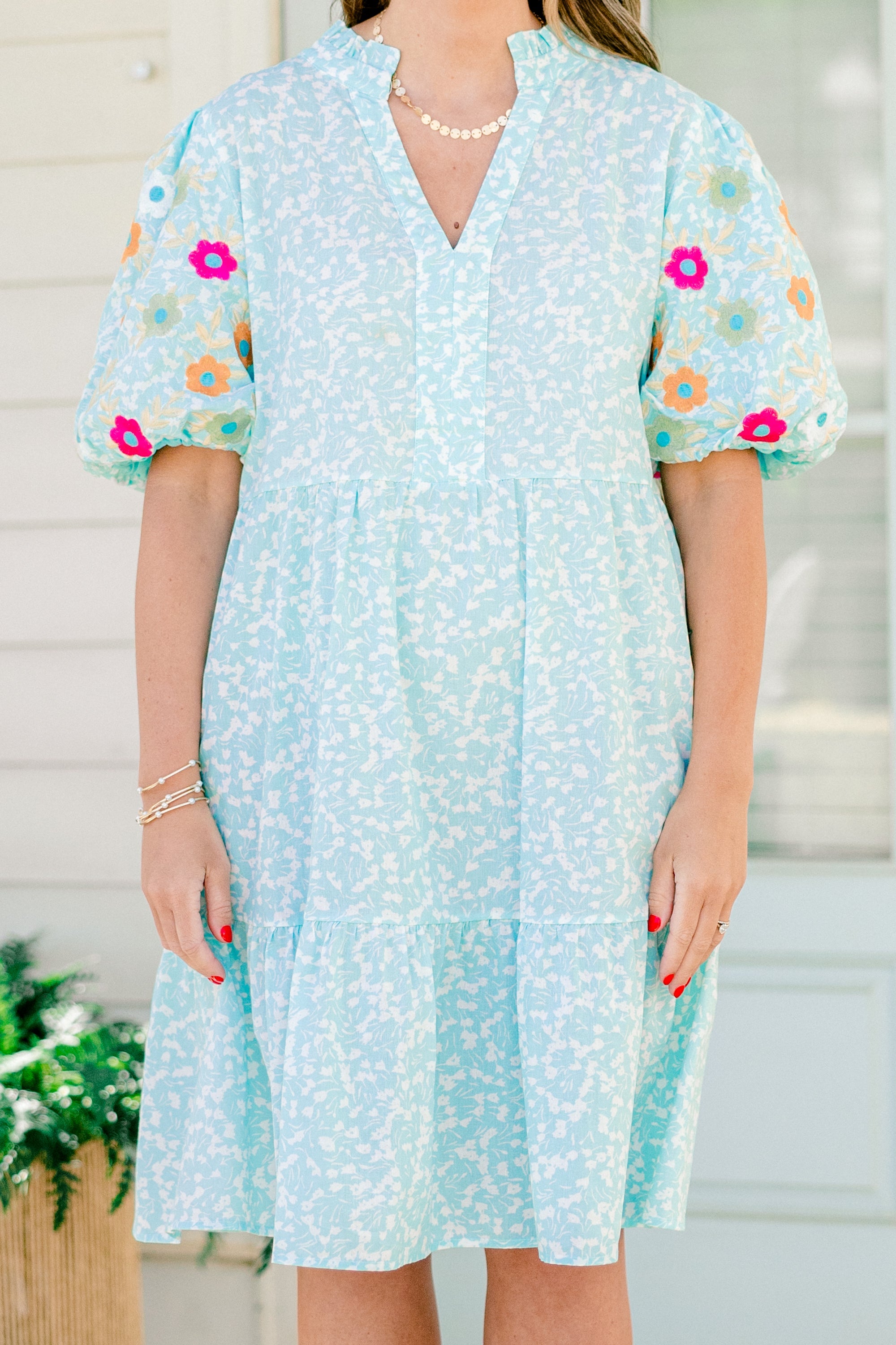 Easy Romance Dress, Turquoise