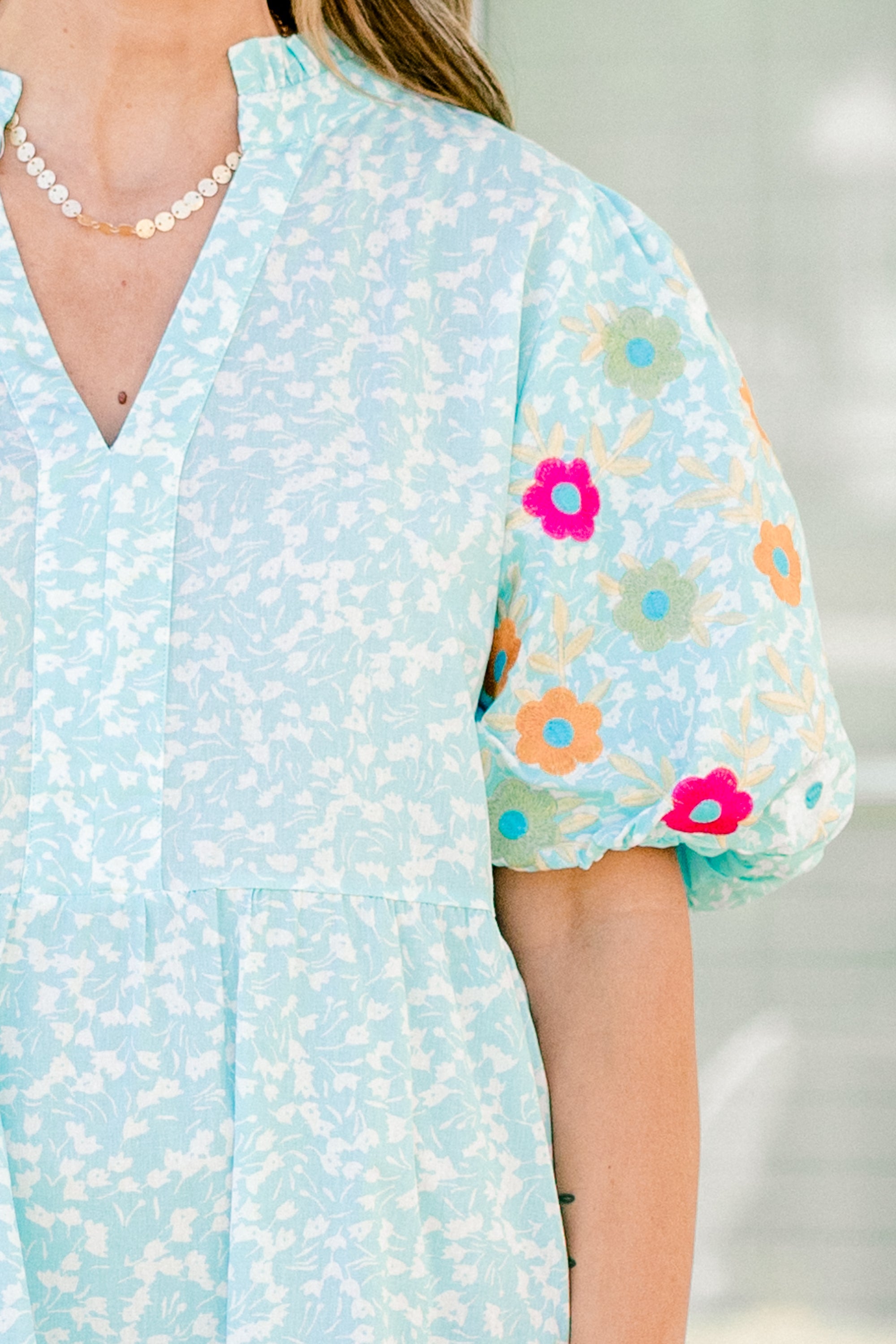 Easy Romance Dress, Turquoise