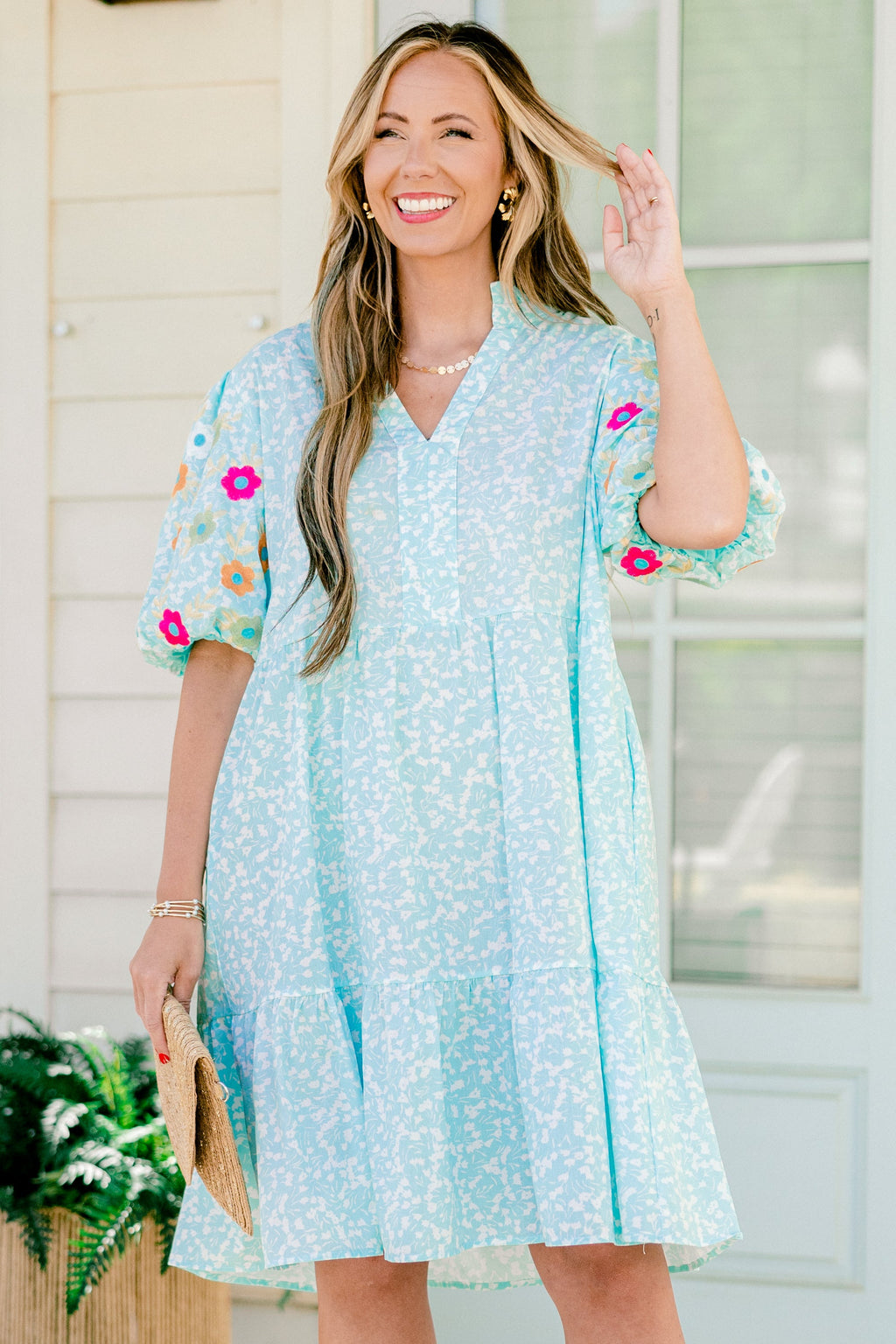 Easy Romance Dress, Turquoise