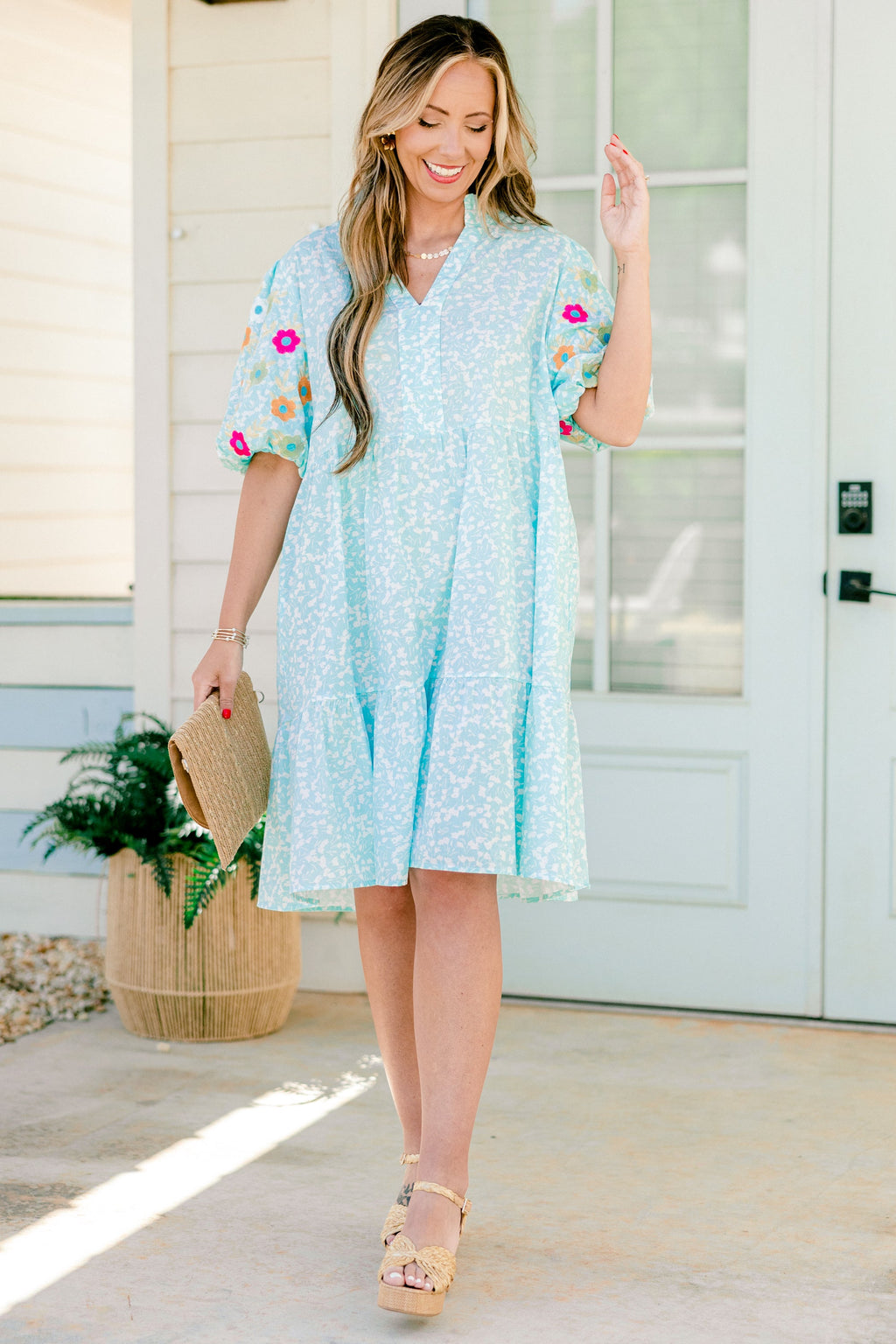 Easy Romance Dress, Turquoise