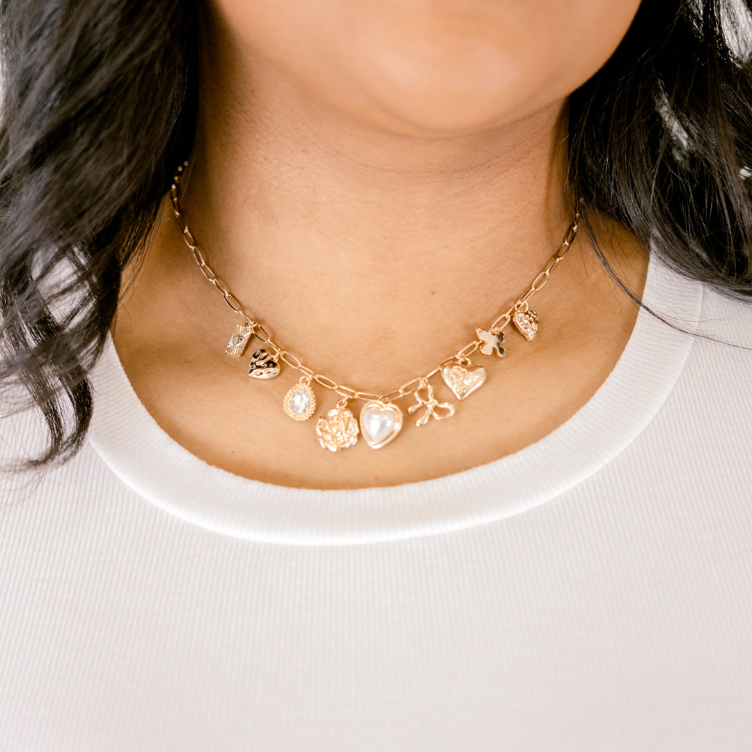 Easy To Fall In Love Necklace, Gold