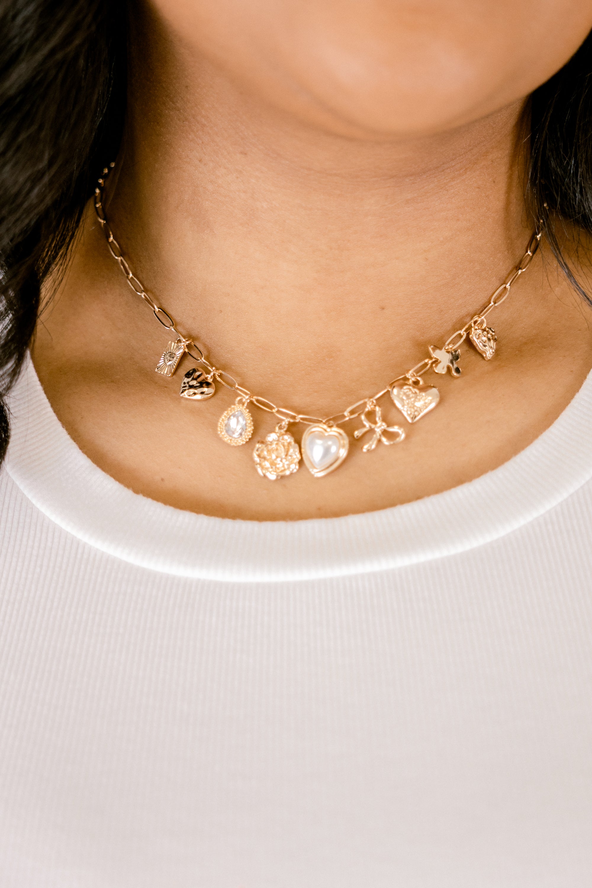 Easy To Fall In Love Necklace, Gold