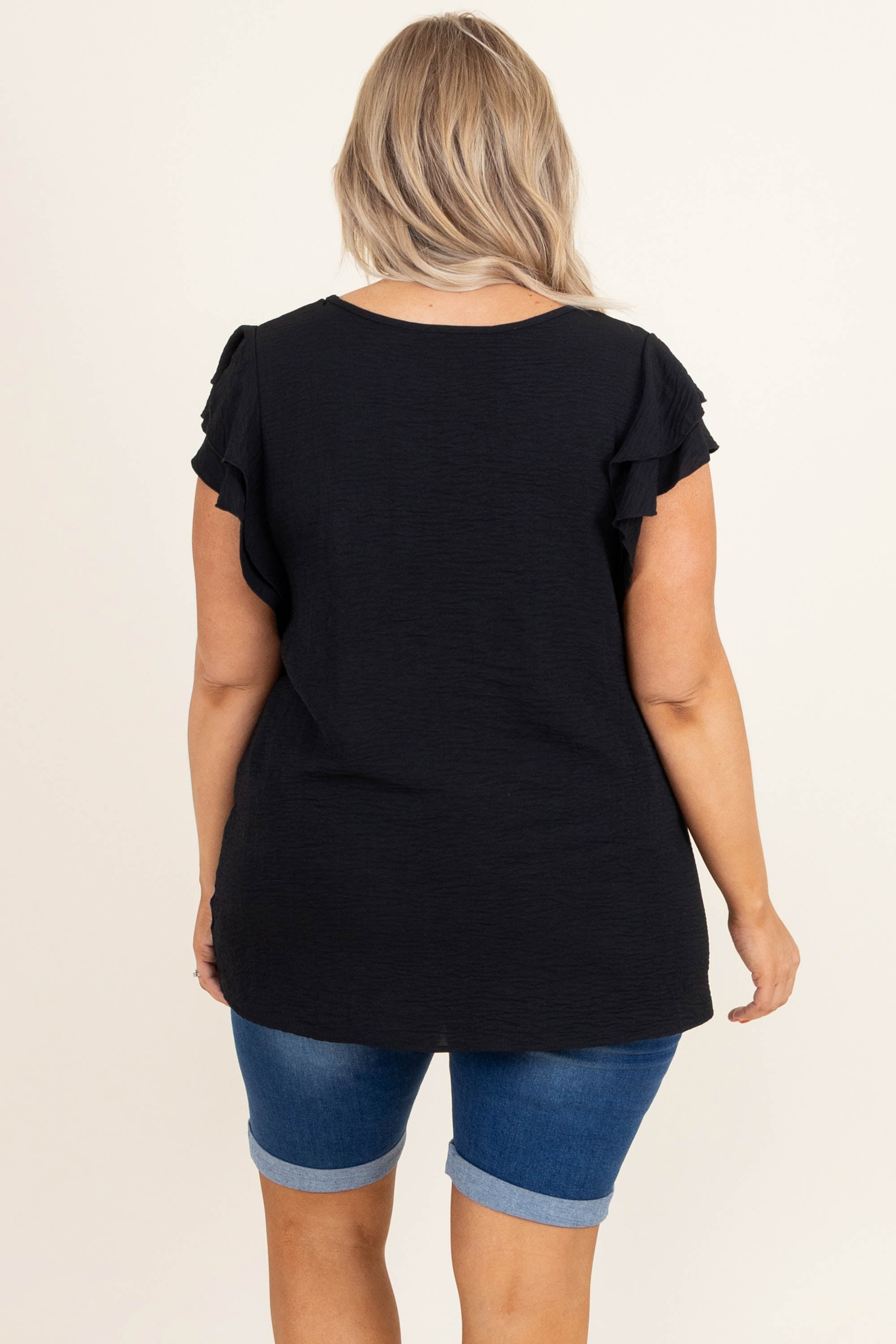 Effortless Feeling Top, Black