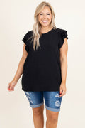 Effortless Feeling Top, Black