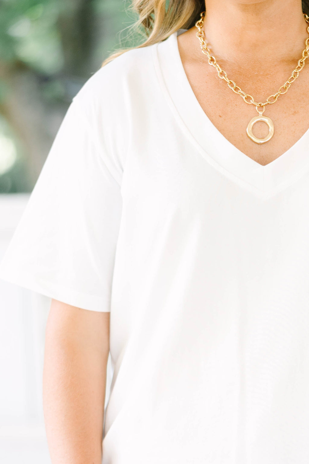 Effortless Staple Top, White