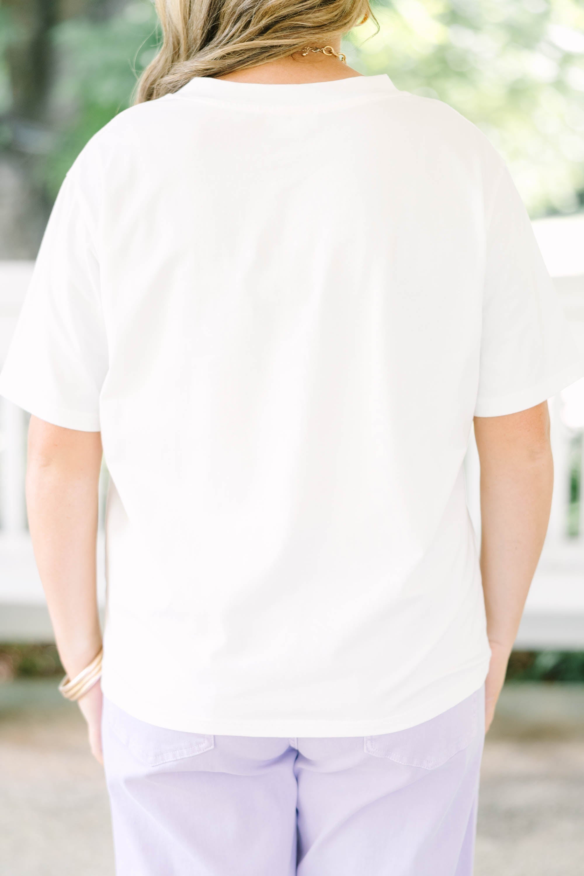 Effortless Staple Top, White