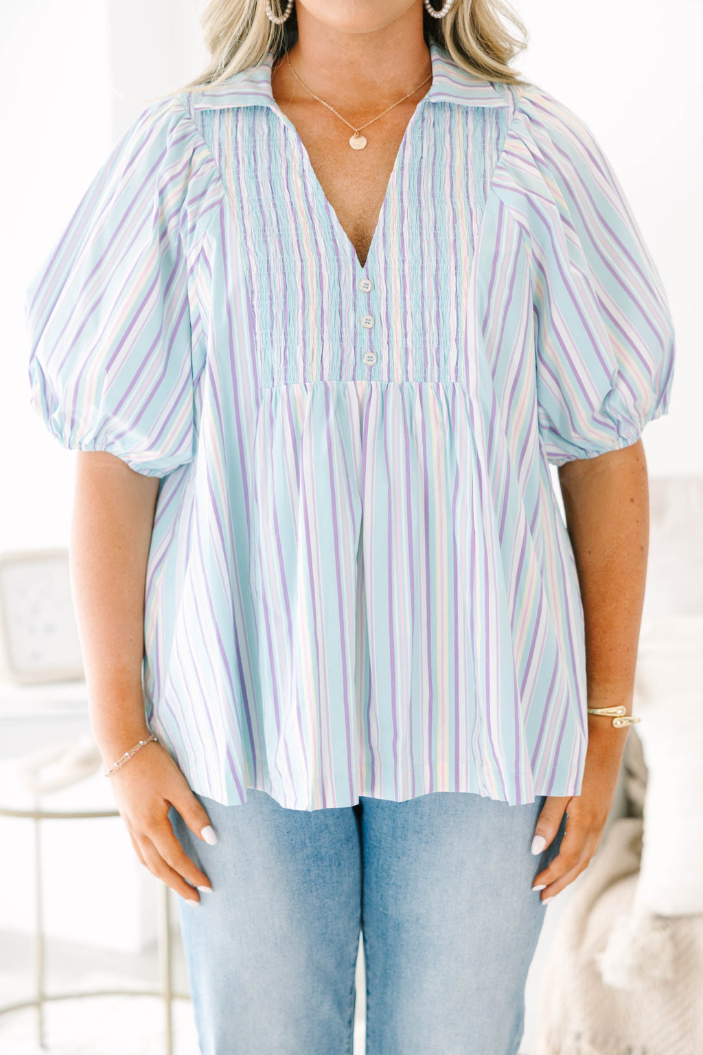 Effortless Wear Top, Blue