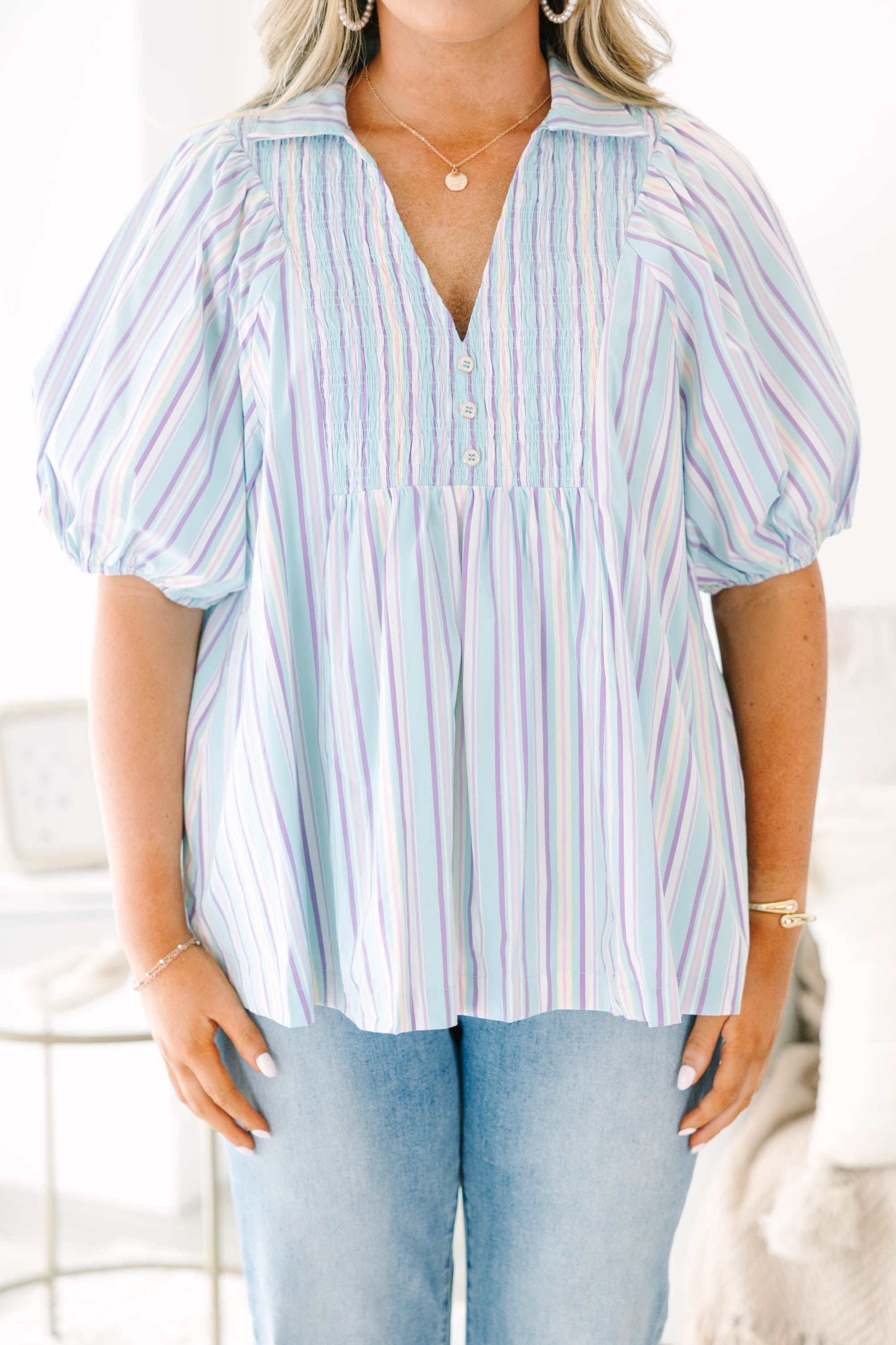 Effortless Wear Top, Blue