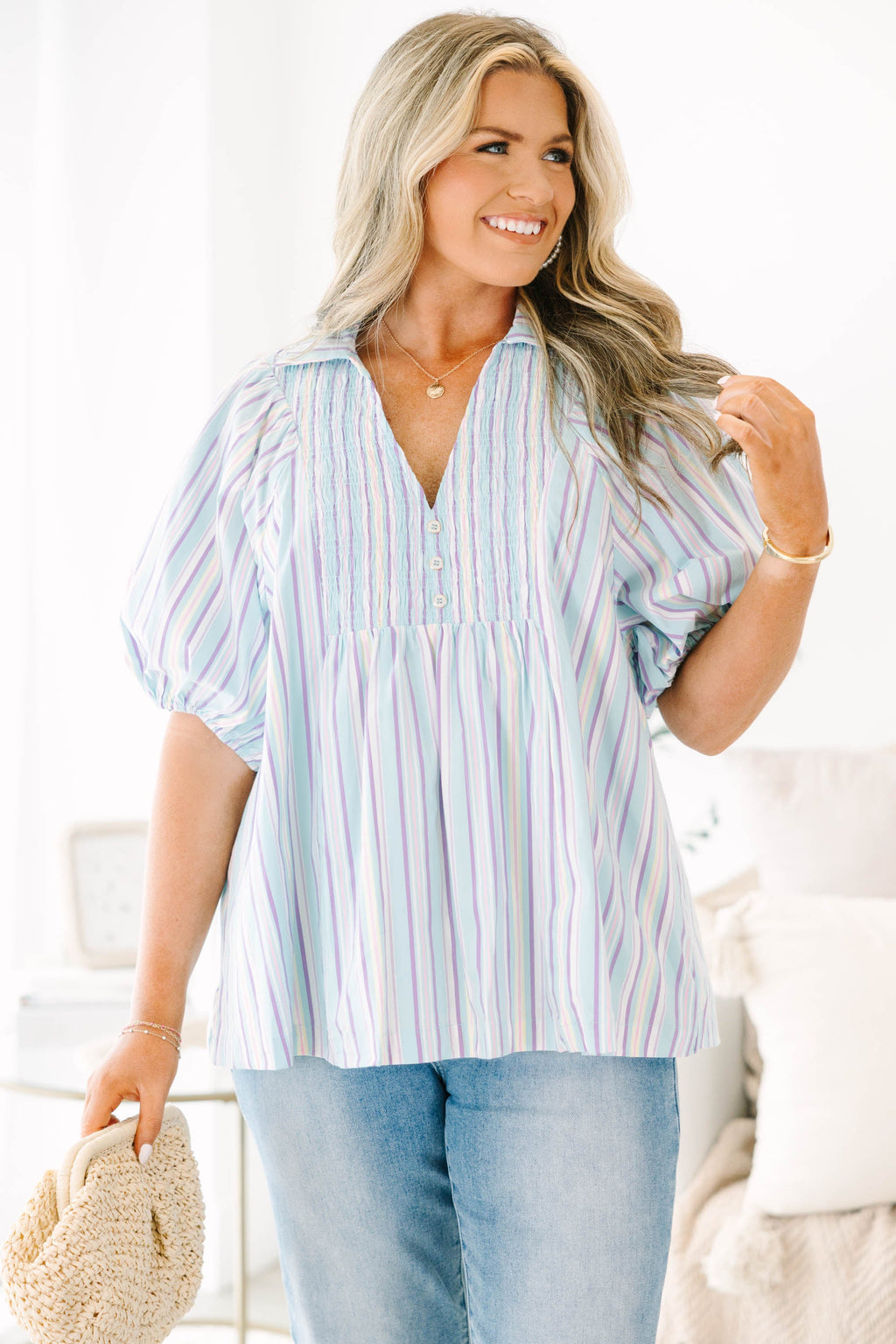Effortless Wear Top, Blue