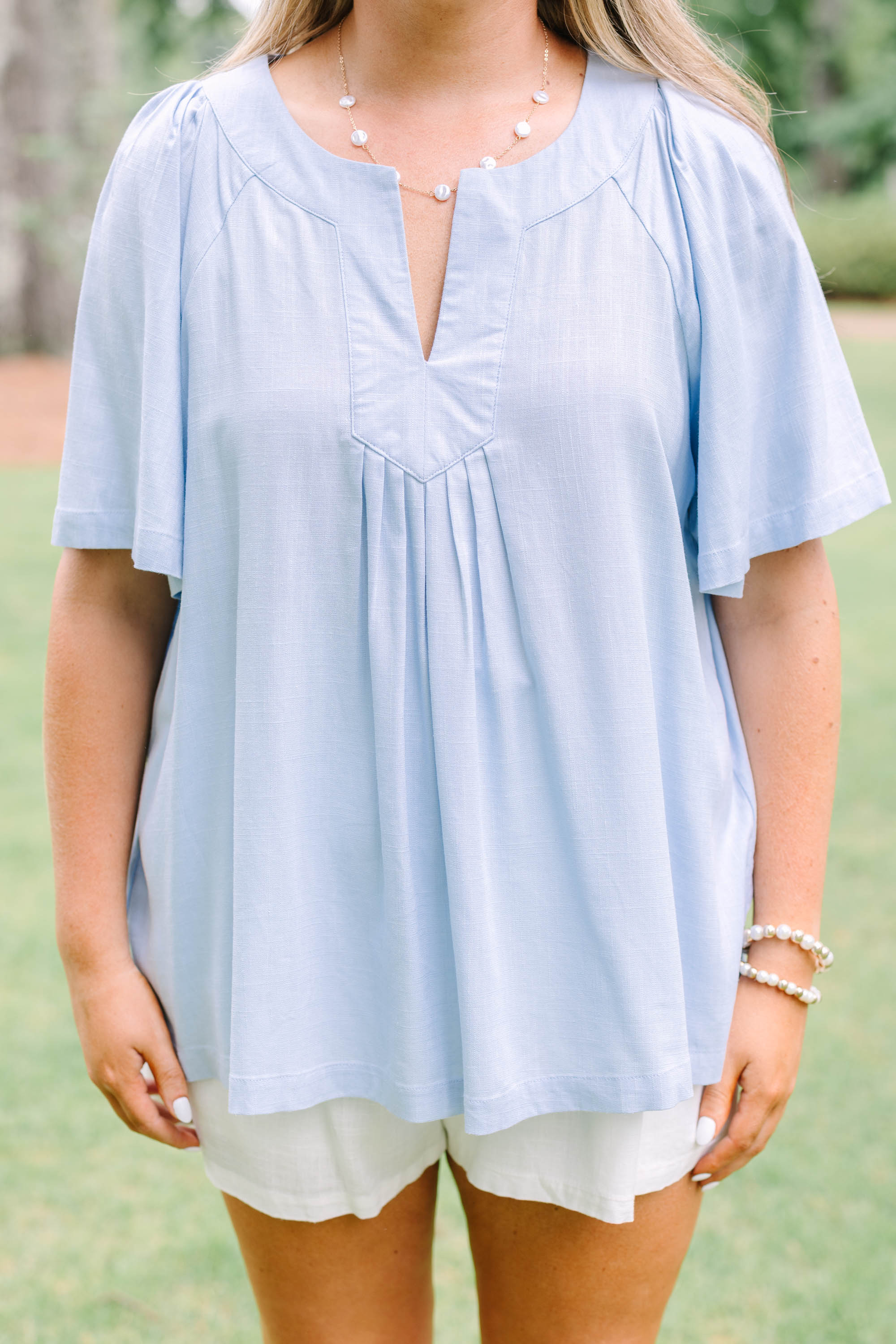 Effortlessly Easy Top, Blue