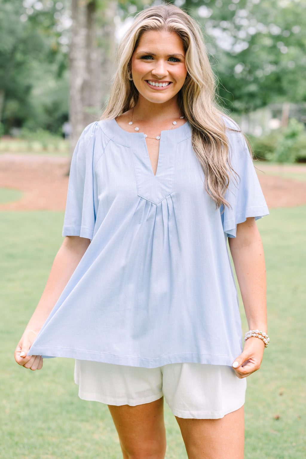 Effortlessly Easy Top, Blue