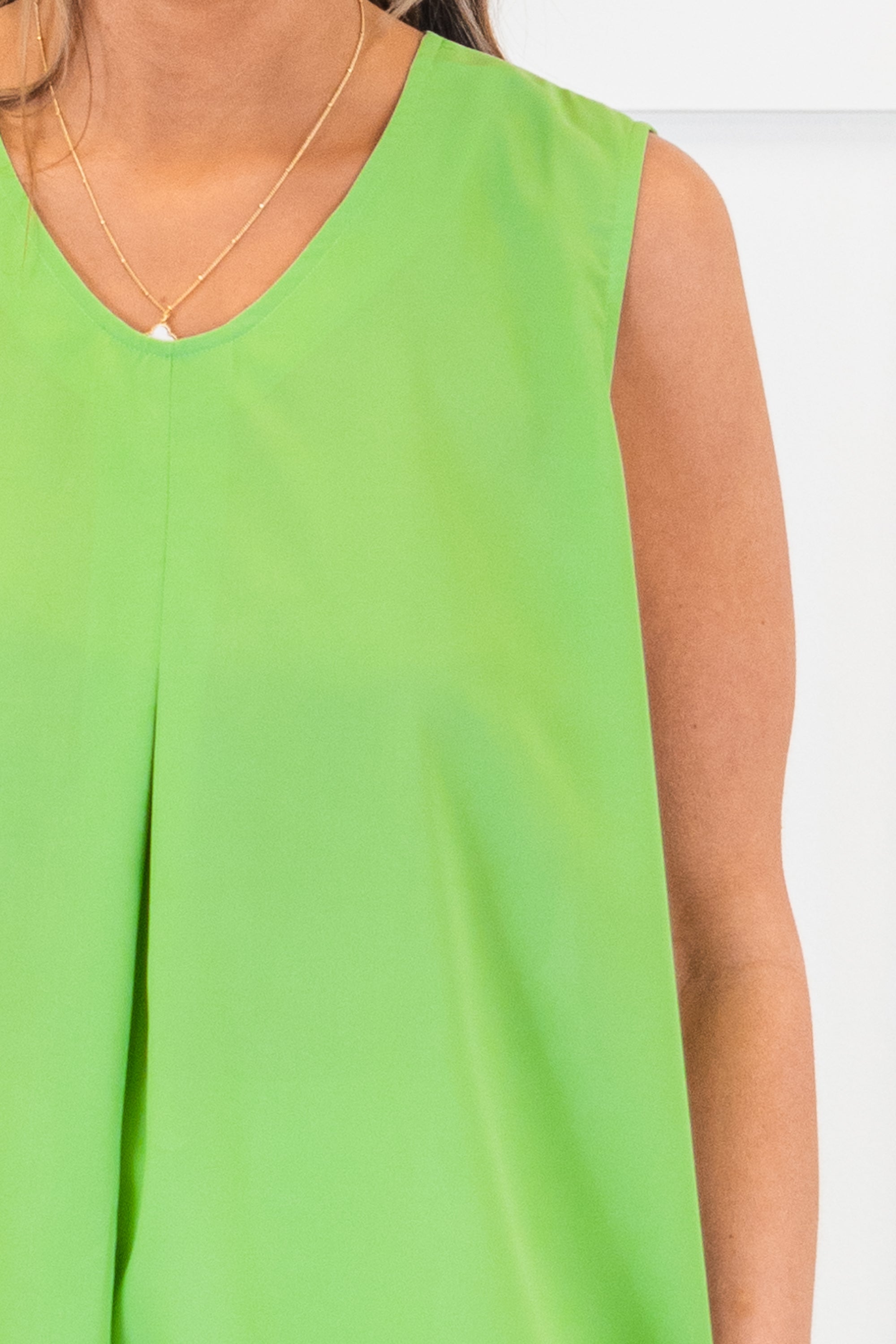 Embrace The Present Tank, Light Green