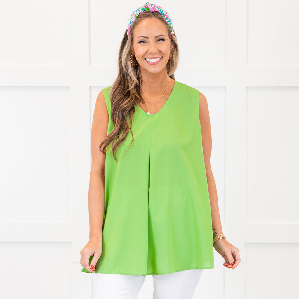Embrace The Present Tank, Light Green