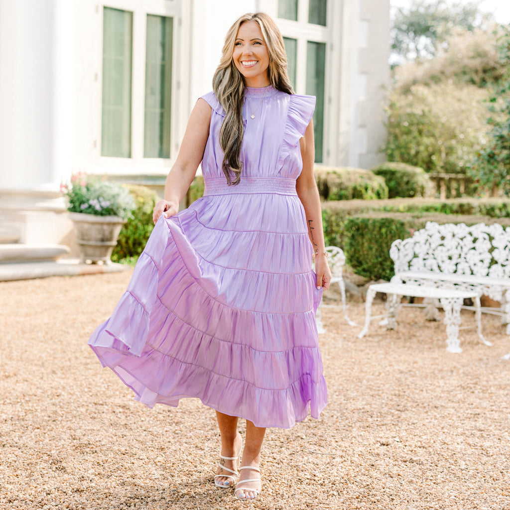 Enchanted To Meet You Dress, Lilac