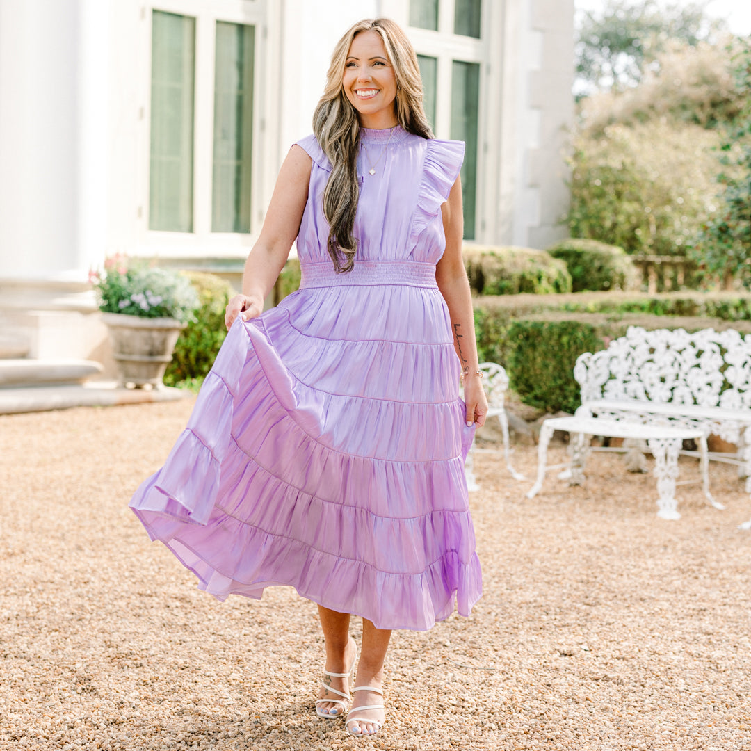 Enchanted To Meet You Dress, Lilac