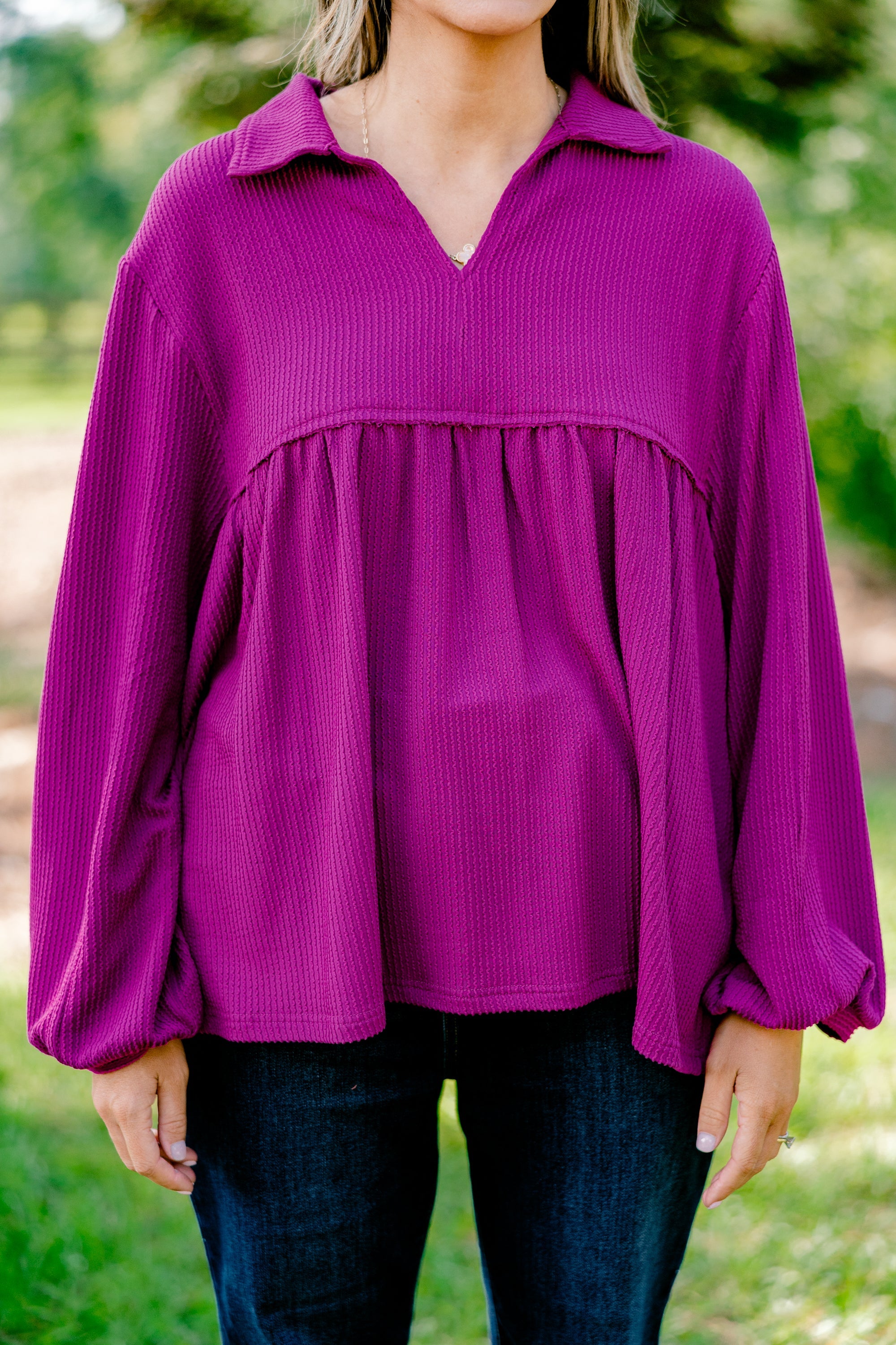 Enchanting Days Top, Purple
