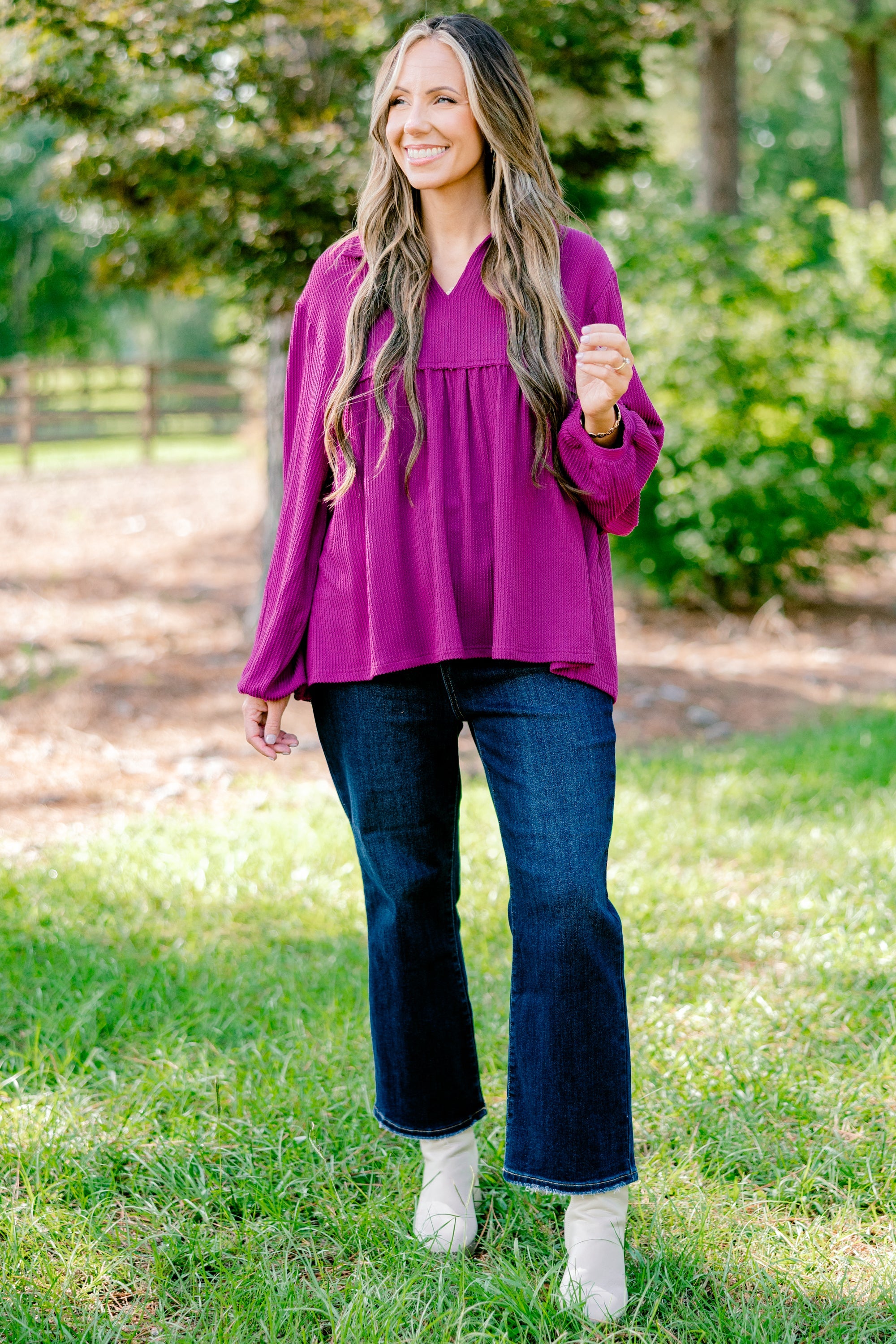 Enchanting Days Top, Purple