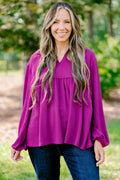 Enchanting Days Top, Purple