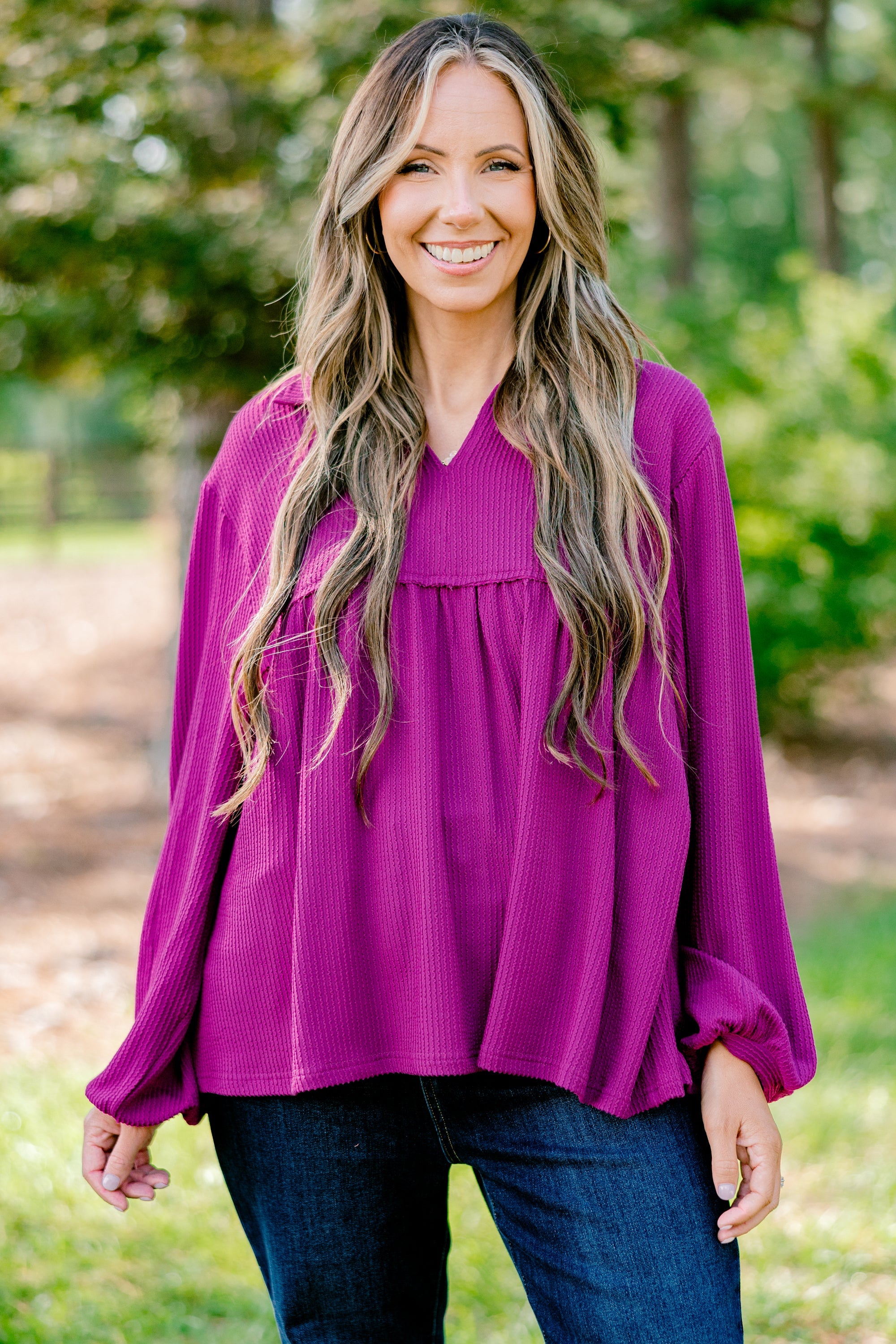 Enchanting Days Top, Purple