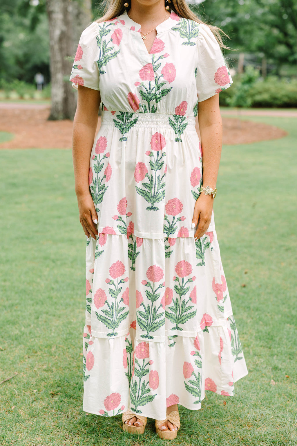 Enchanting Moments Maxi Dress, Cream