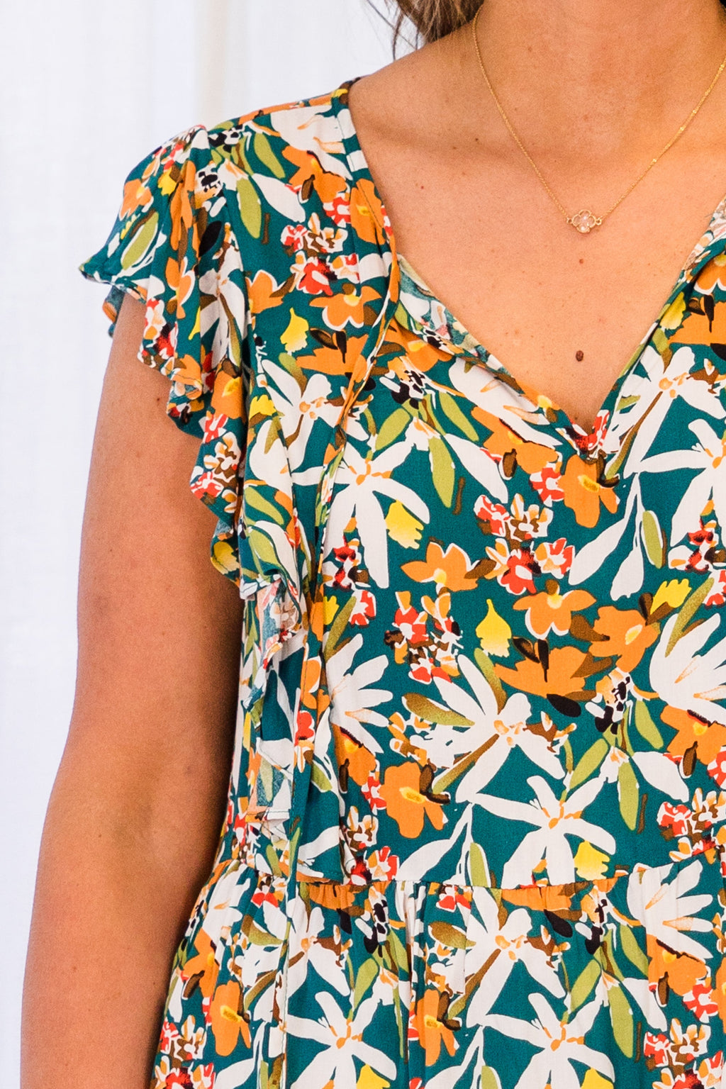 Encouraging Words Top, Teal