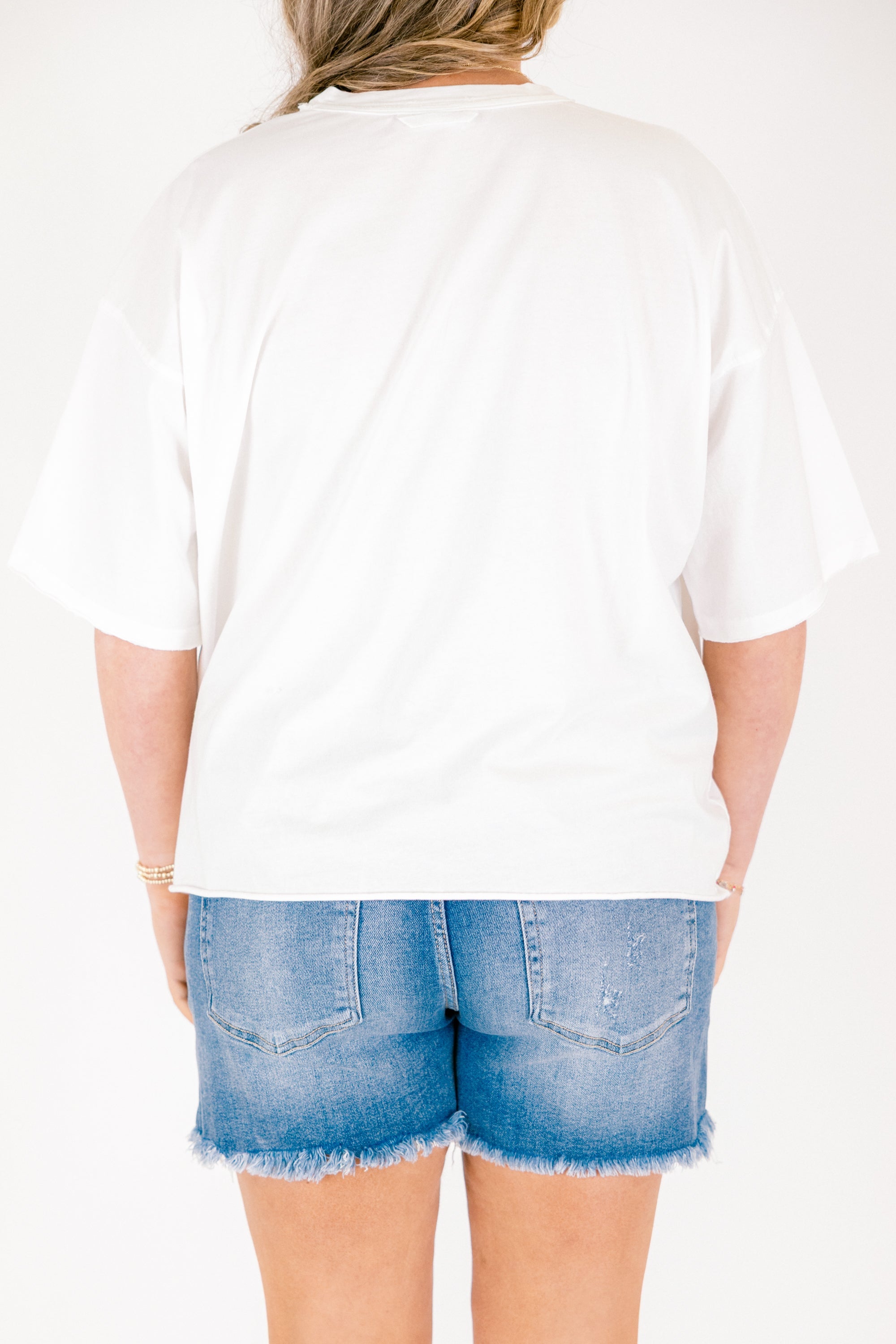 Enjoy Good Days Vintage Wash Tee, White