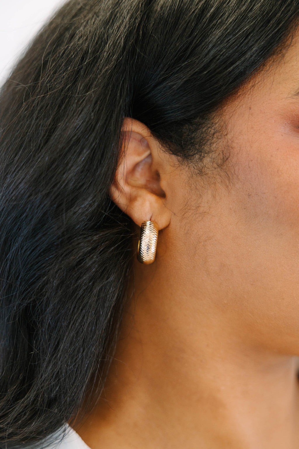 Essential Shine Earrings, Gold
