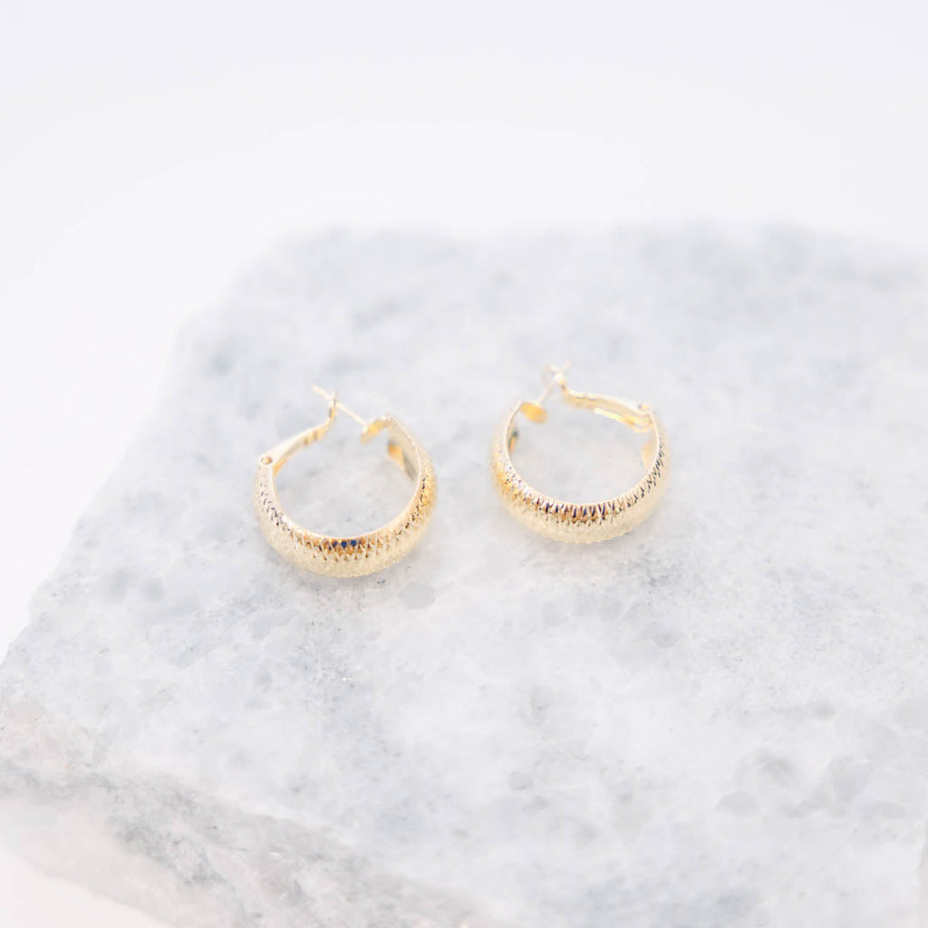 Essential Shine Earrings, Gold