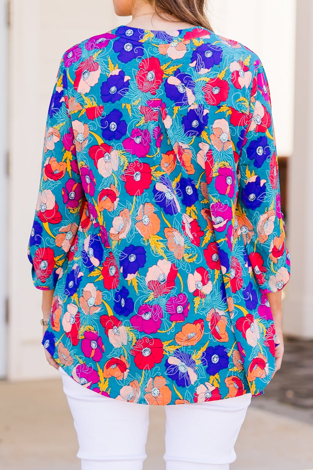Estate Stepping Top, Teal