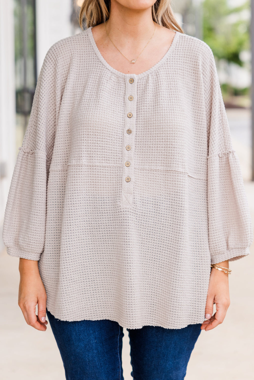 Eternal Embrace Top, Beige