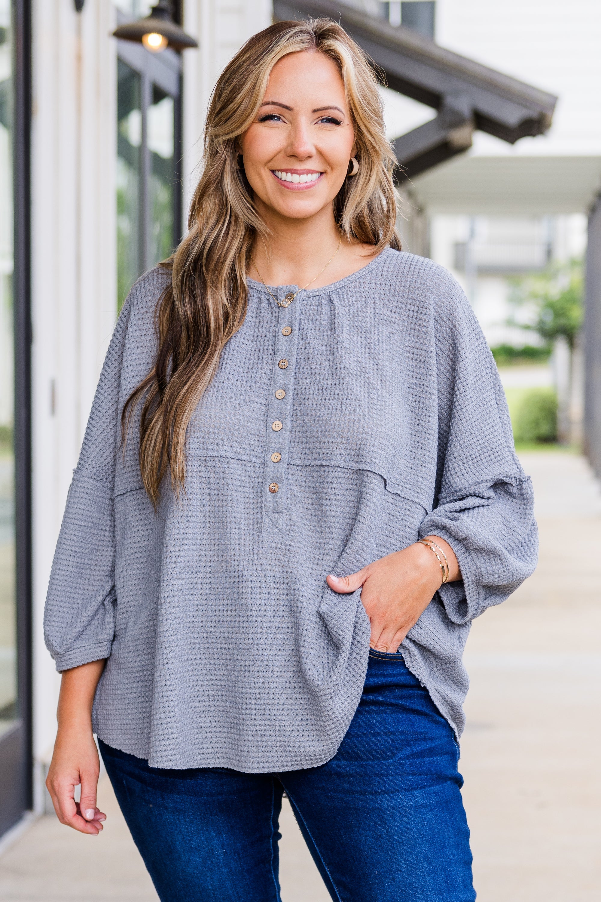 Eternal Embrace Top, Grey