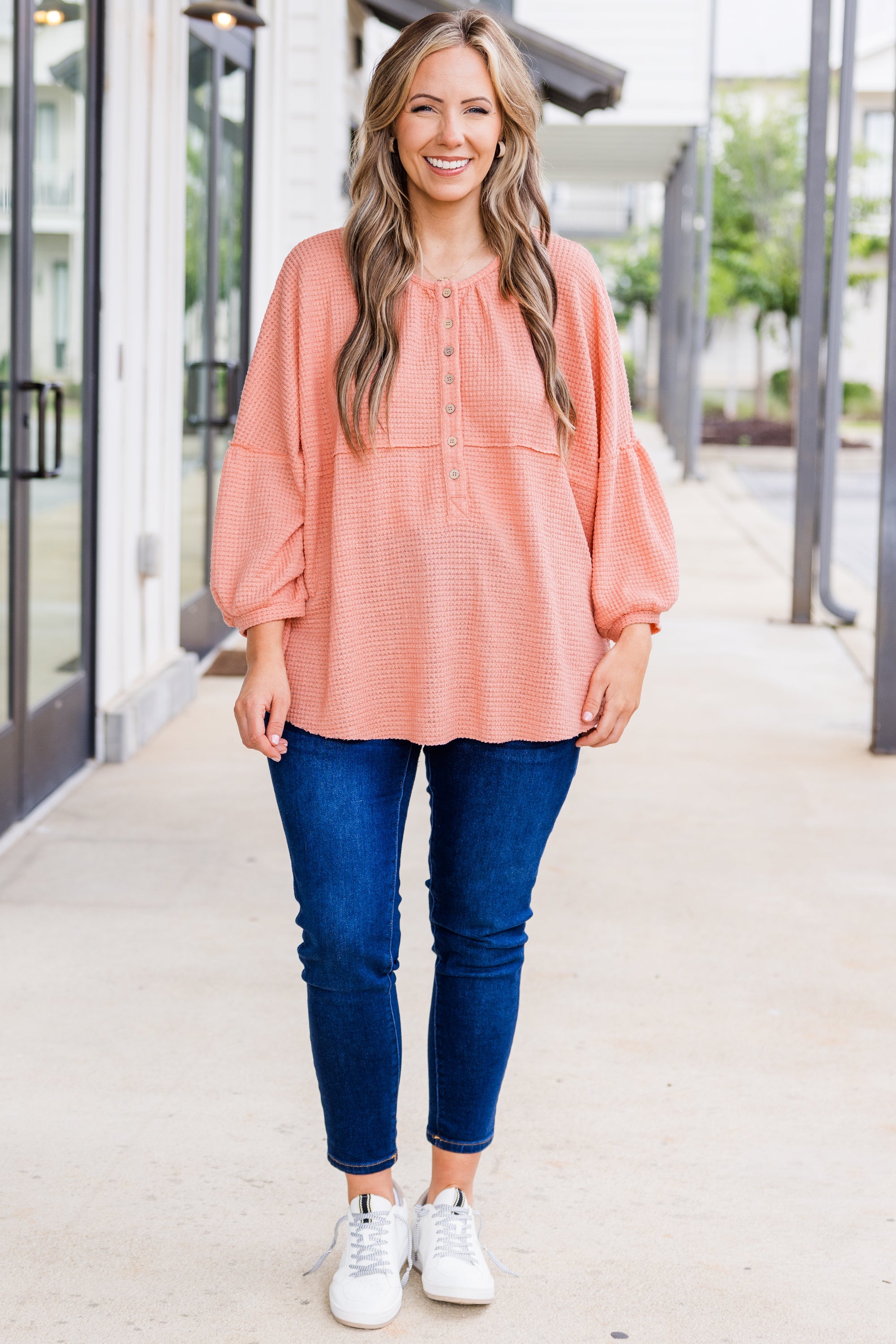 Eternal Embrace Top, Peach