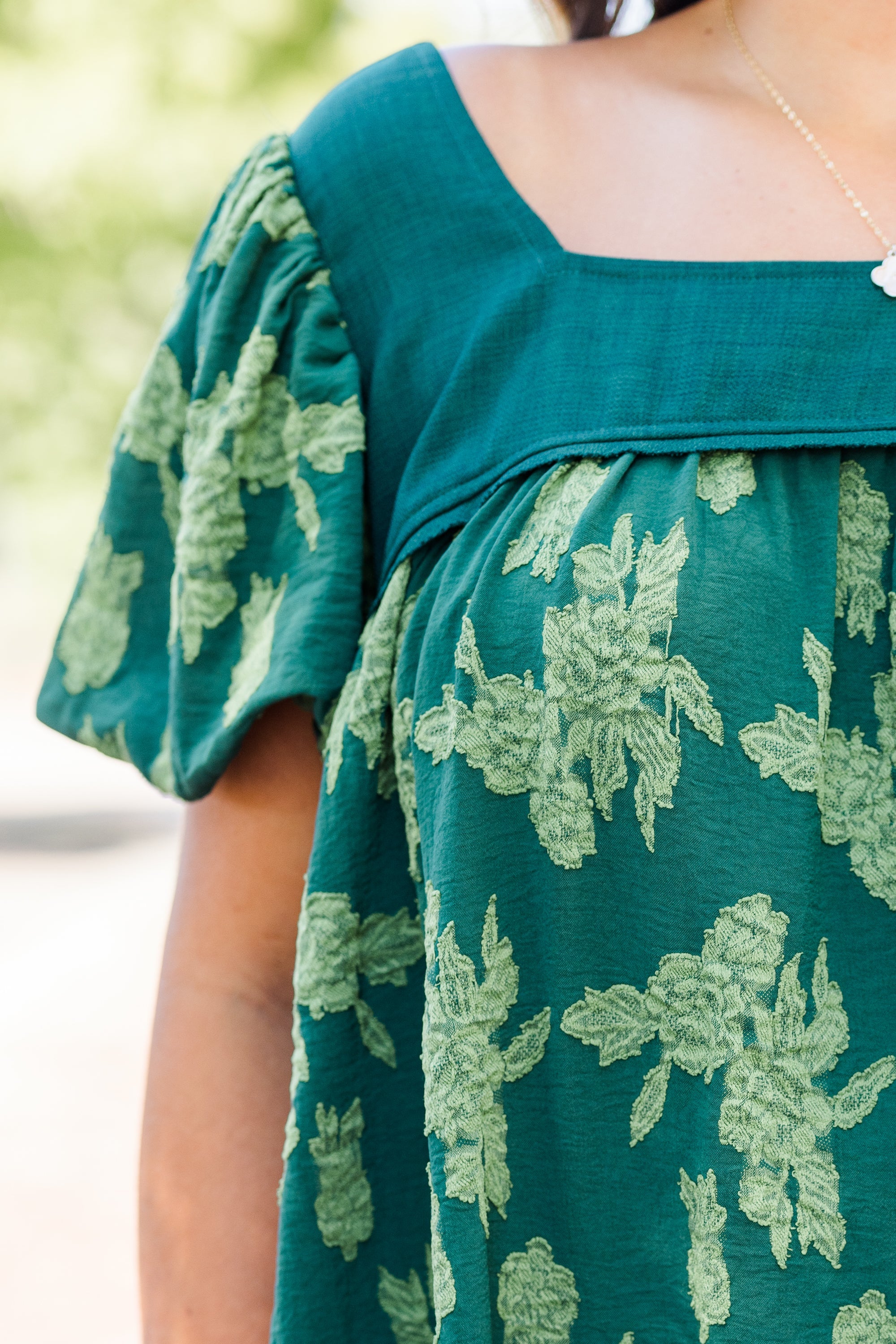 Evergreen Trees Top, Deep Green