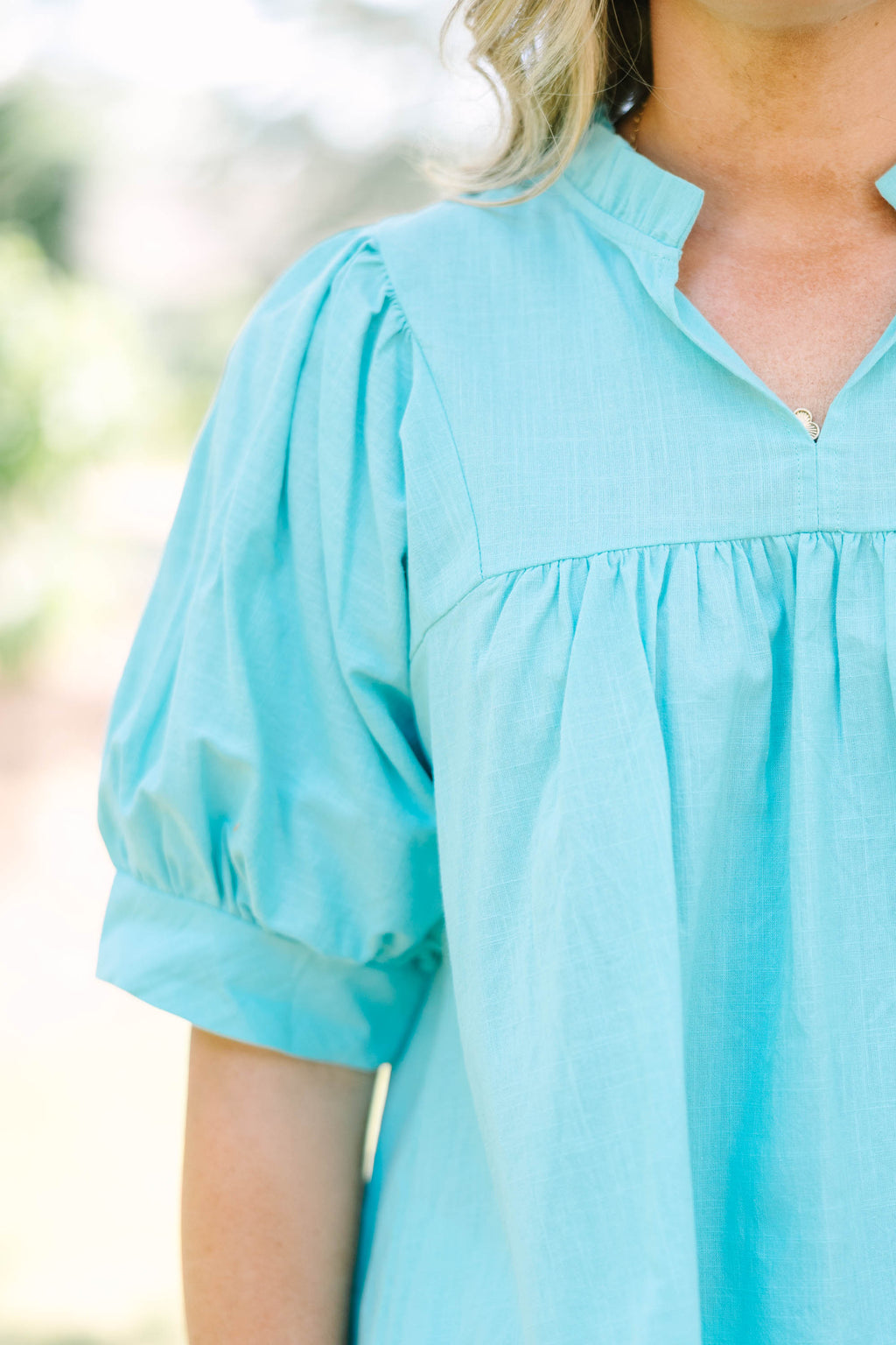 Everyday Pretty Top, Turquoise