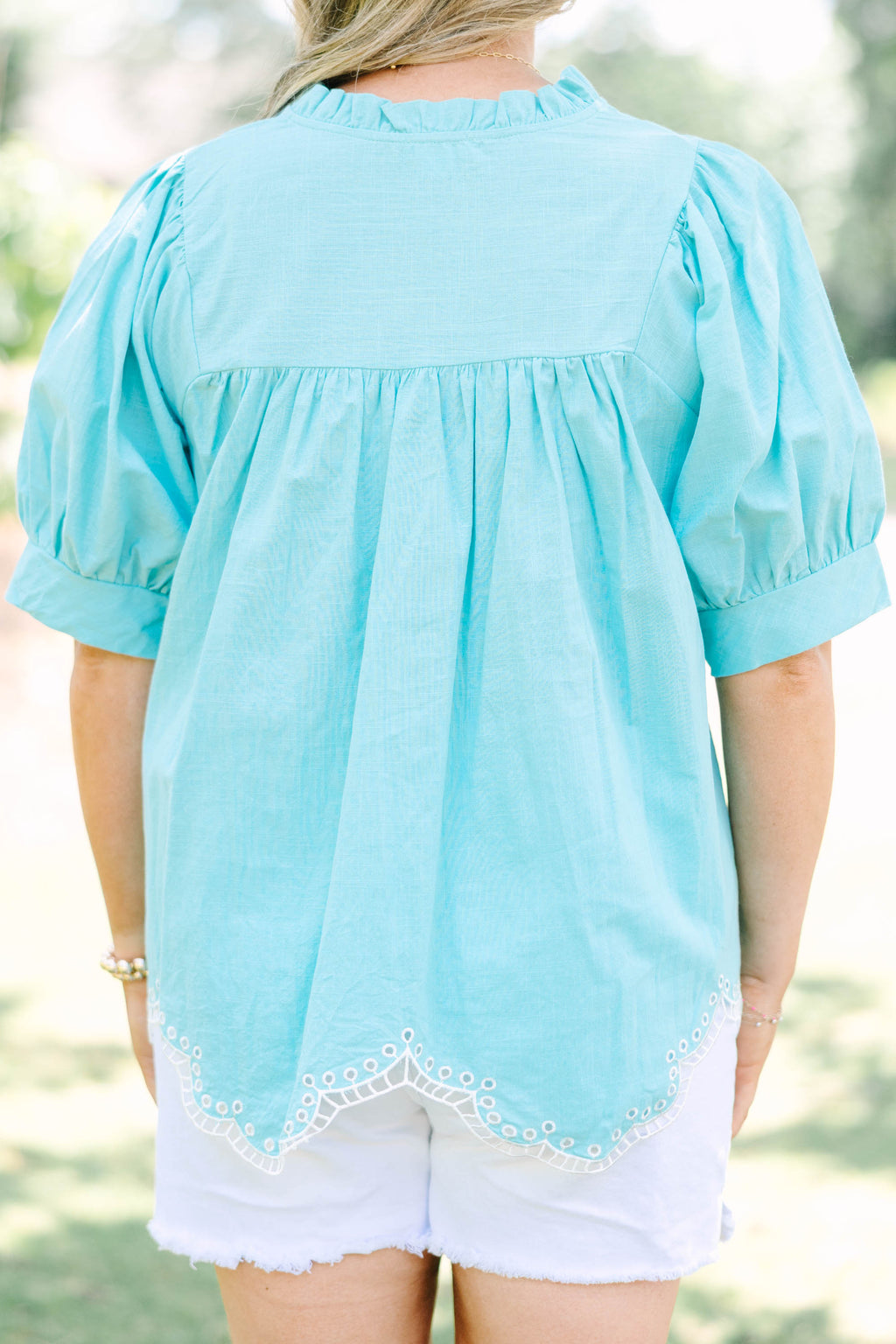 Everyday Pretty Top, Turquoise