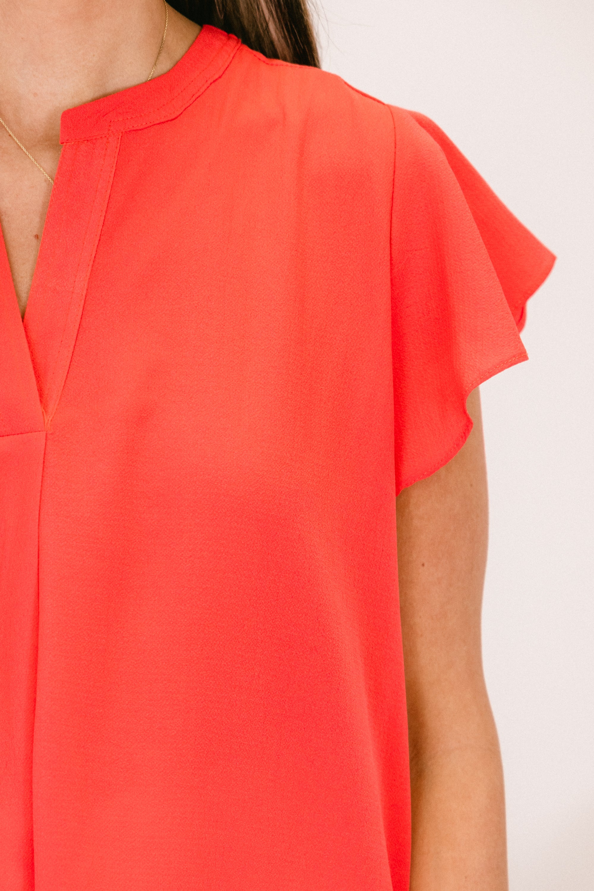 Everyday Smiles Top, Coral