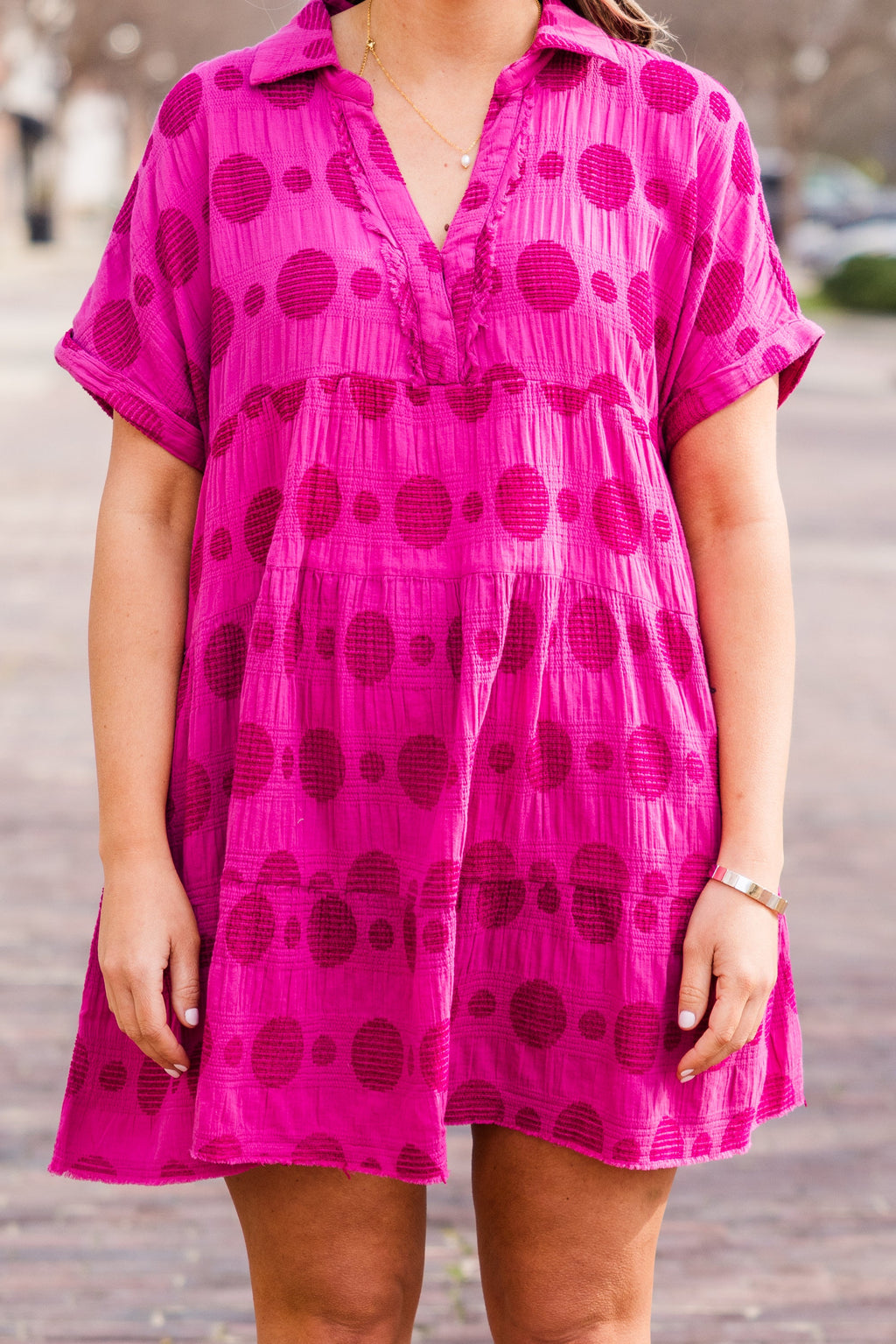 Everything Has Changed Dress, Raspberry