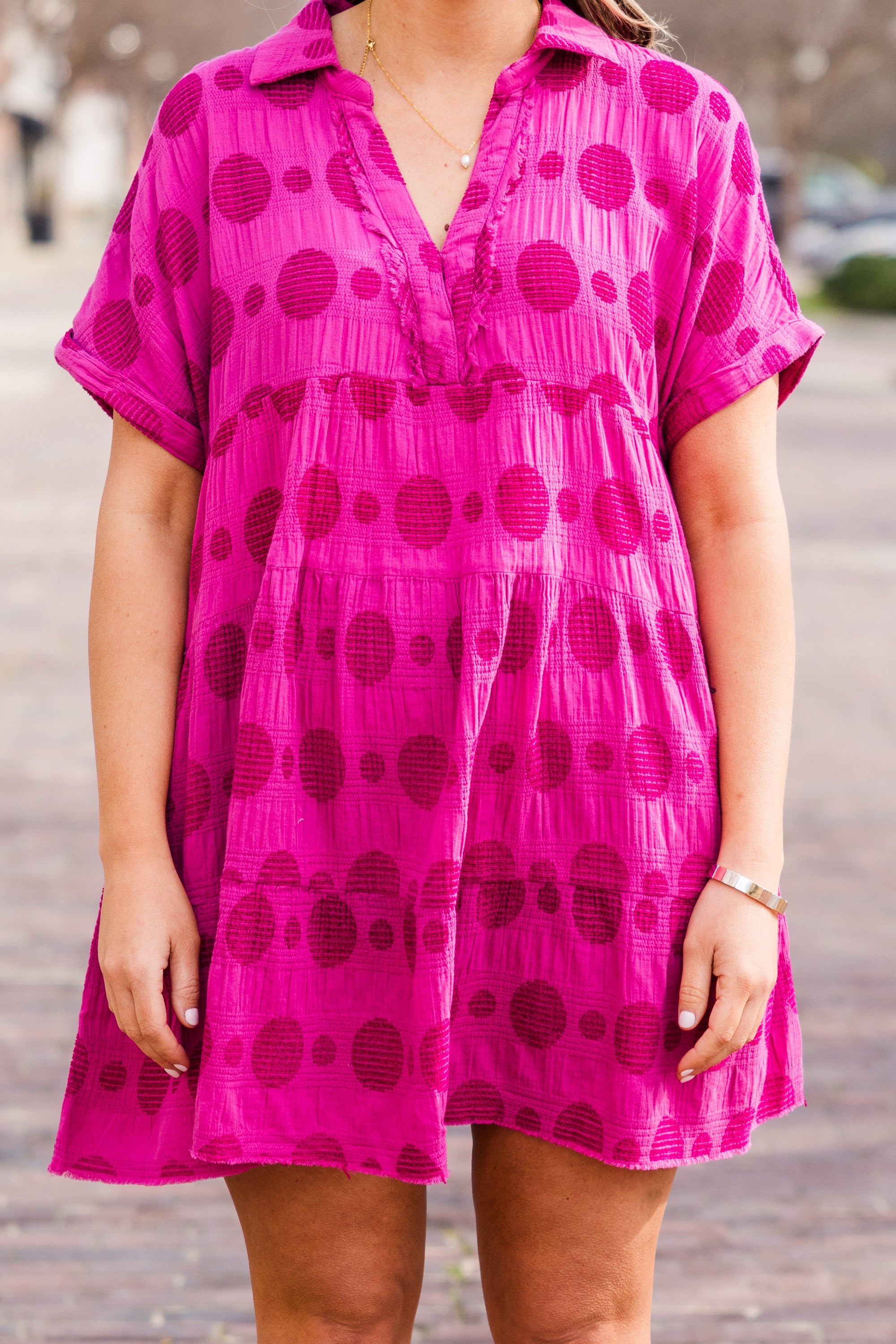 Everything Has Changed Dress, Raspberry